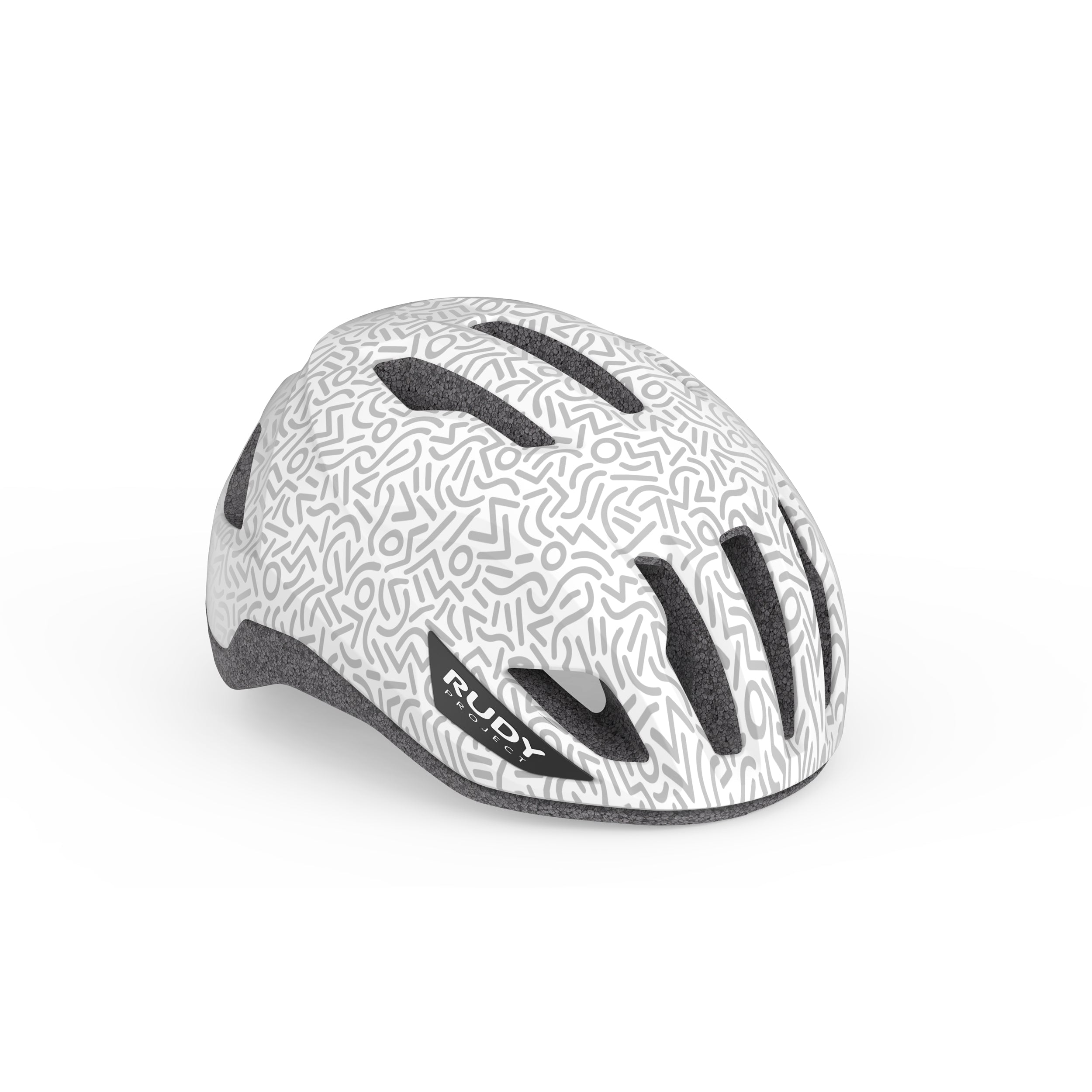 Rudy Project Sinergy White Doodle Matte cycling helmet – front view