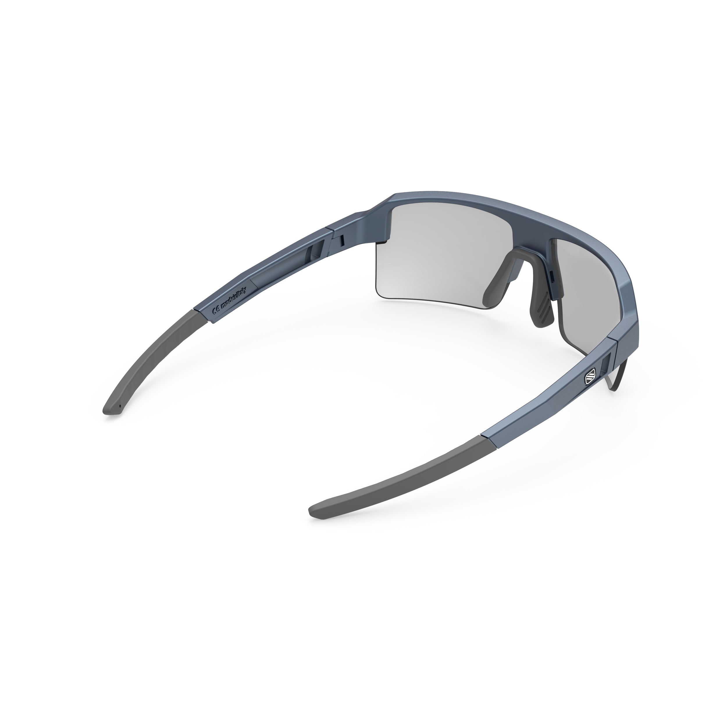 Rudy Project Sirius Cosmic Blue photochromic laser black performance sunglasses – rear view