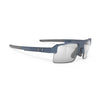 Rudy Project Sirius Cosmic Blue photochromic laser black performance sunglasses – front view