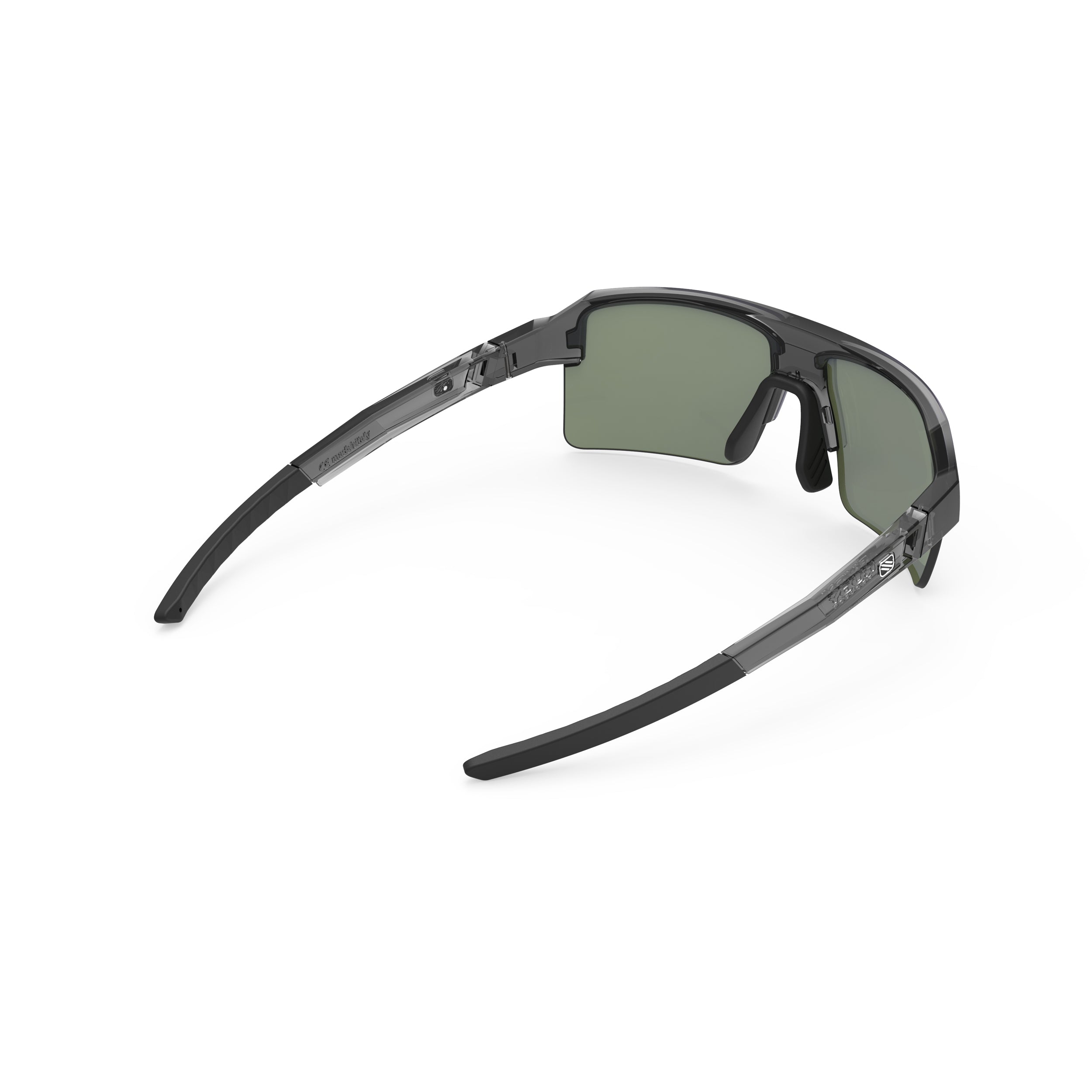 Rudy Project Sirius Crystal Ash mirrored multilaser violet performance sunglasses – rear view
