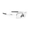 Rudy Project Sirius Optical Dock White Gloss prescription sports glasses – front view, alternate angle
