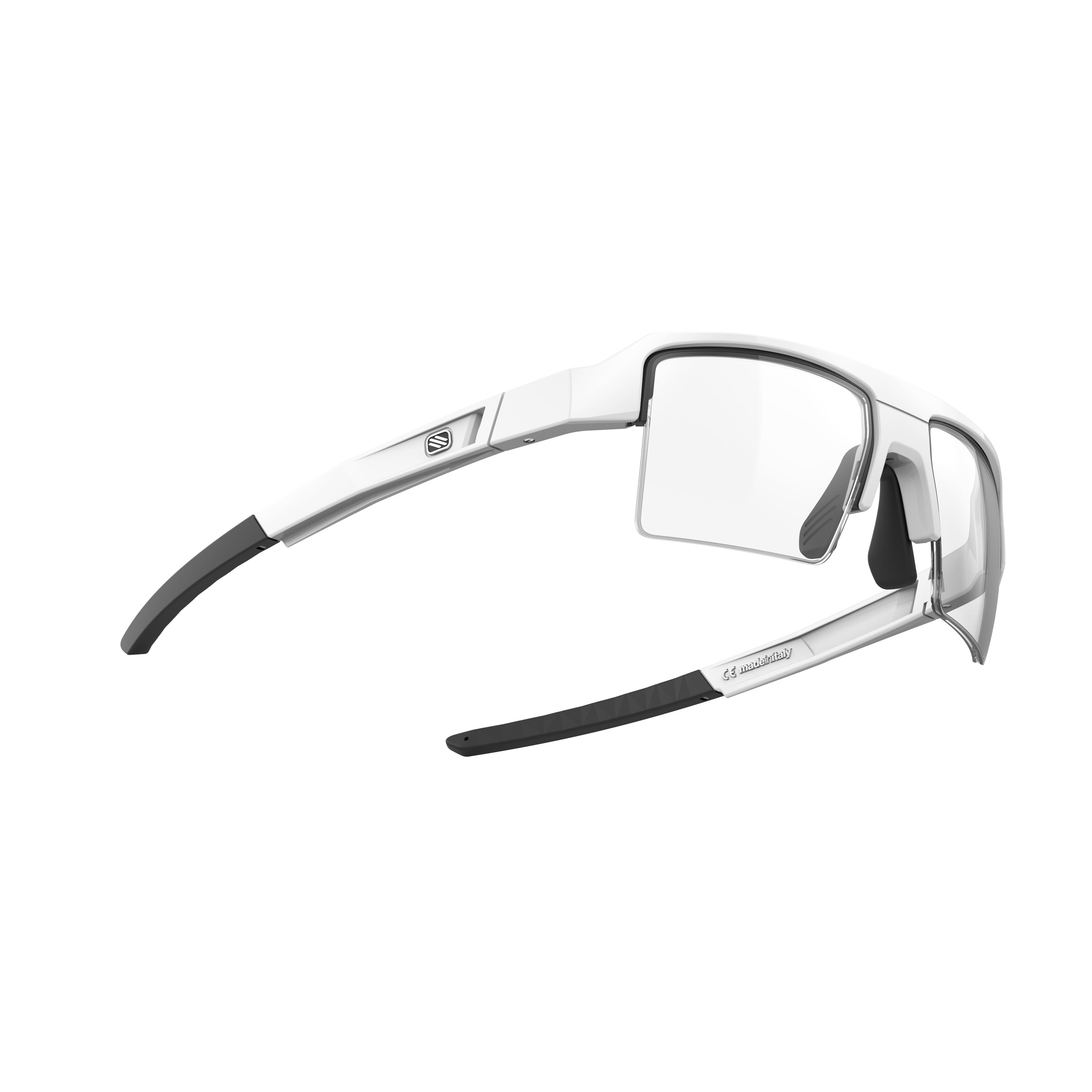 Rudy Project Sirius Optical Dock White Gloss prescription sports glasses – side view