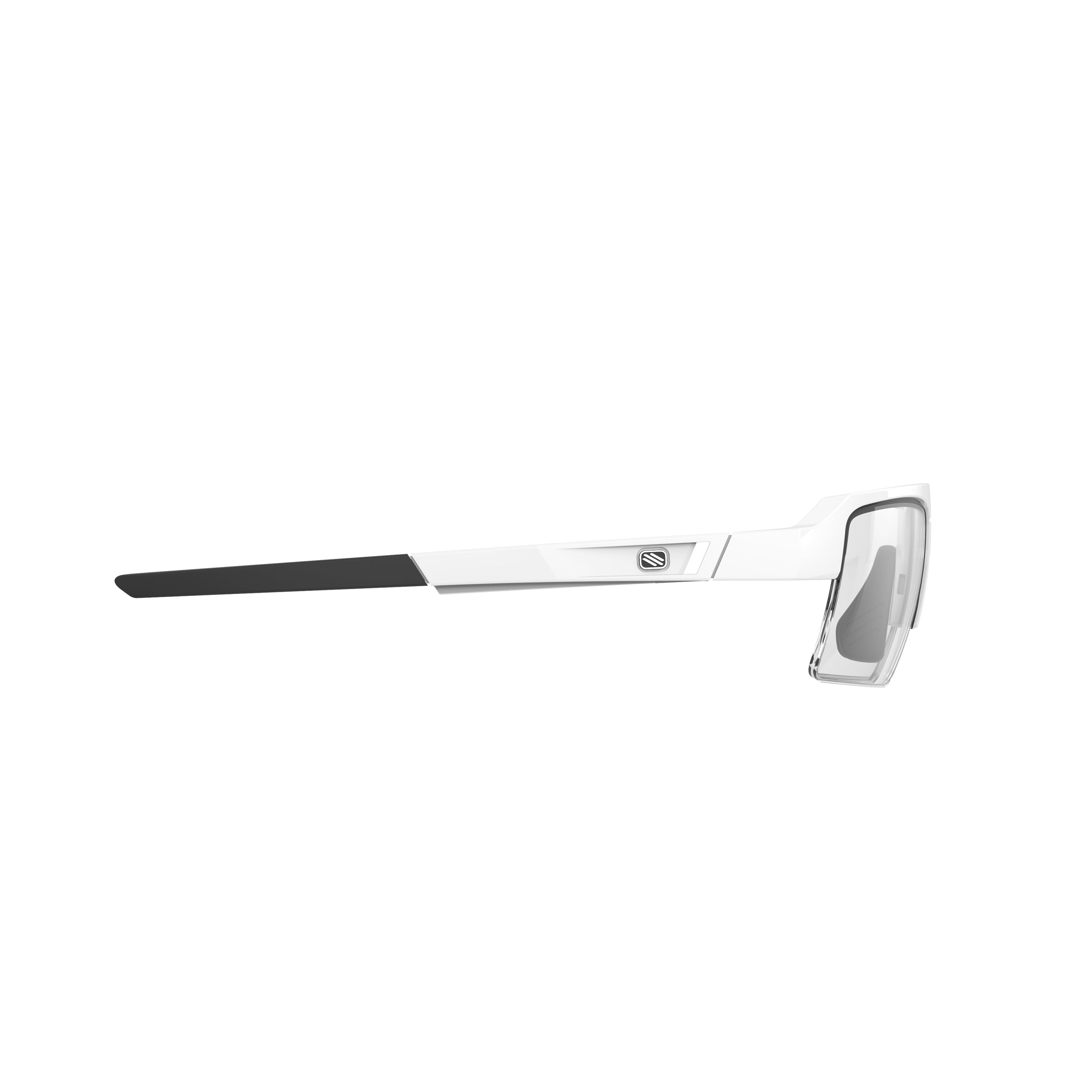 Rudy Project Sirius Optical Dock White Gloss prescription sports glasses – side view, opposite side