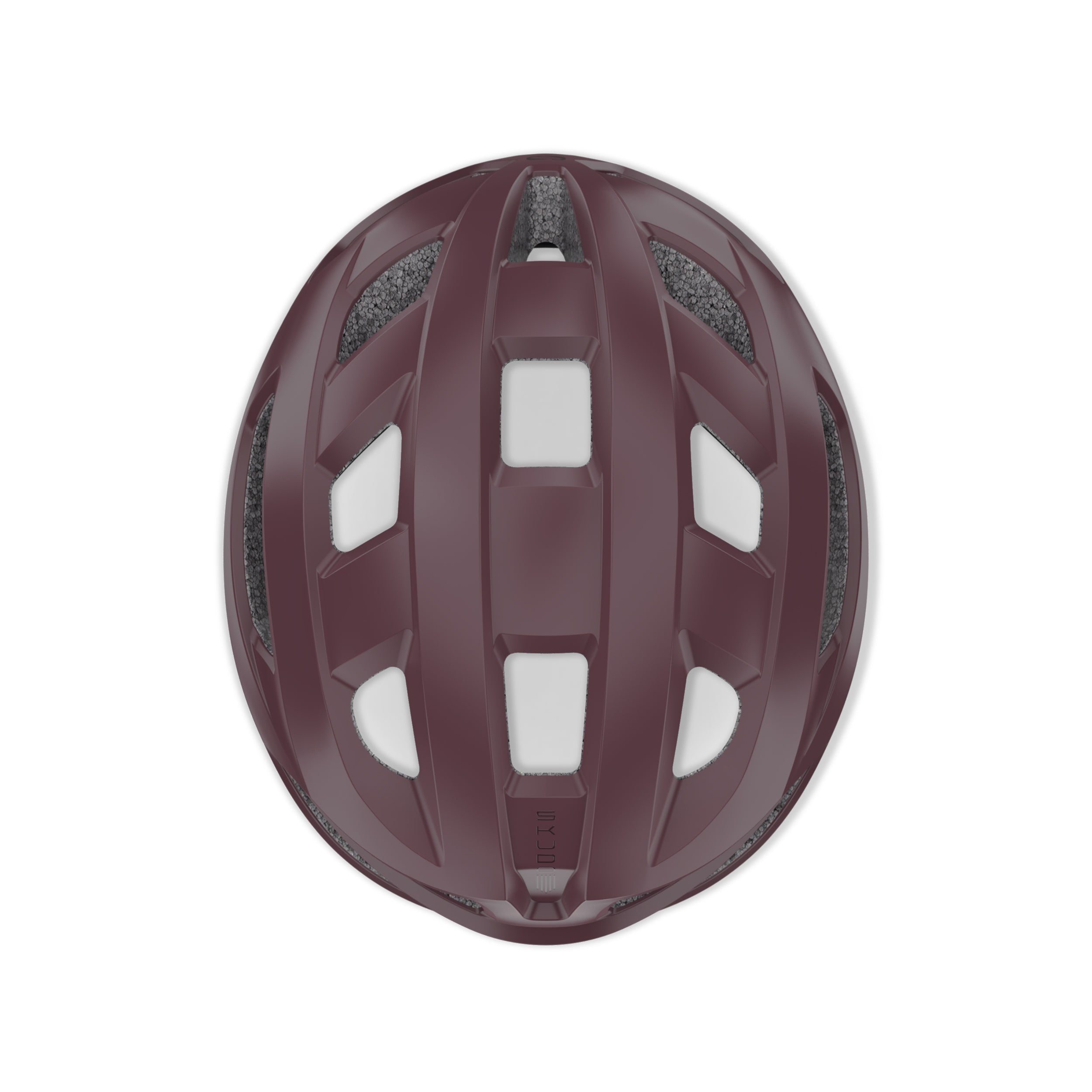Rudy Project Skudo Cabernet Matte cycling helmet – rear view