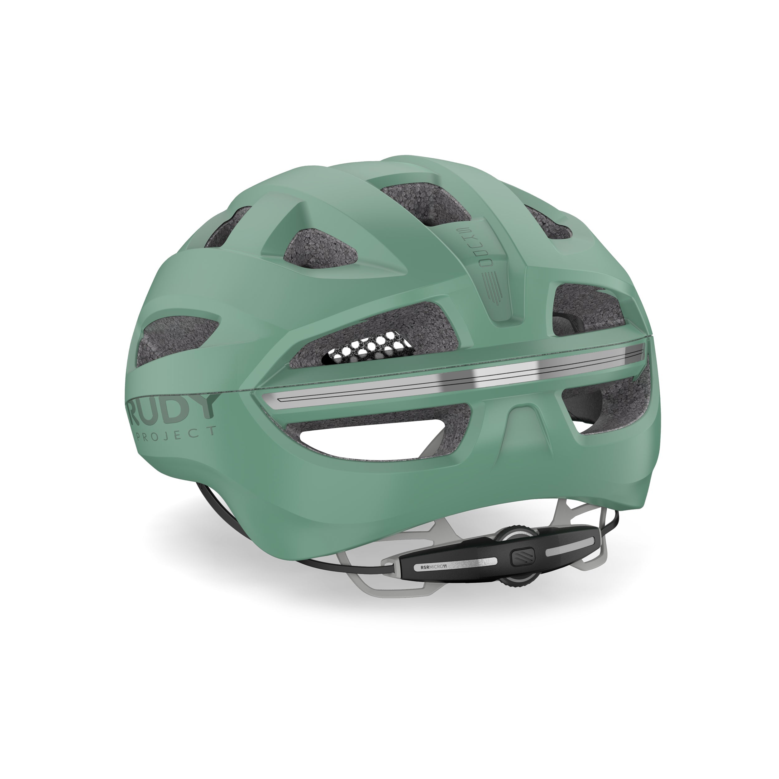 Rudy Project Skudo Green Sage Matte cycling helmet – side view, opposite side