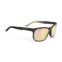 Soundrise Mirrored - Black Matte Ice Gold Pattern Frame | Multilaser Gold Lens
