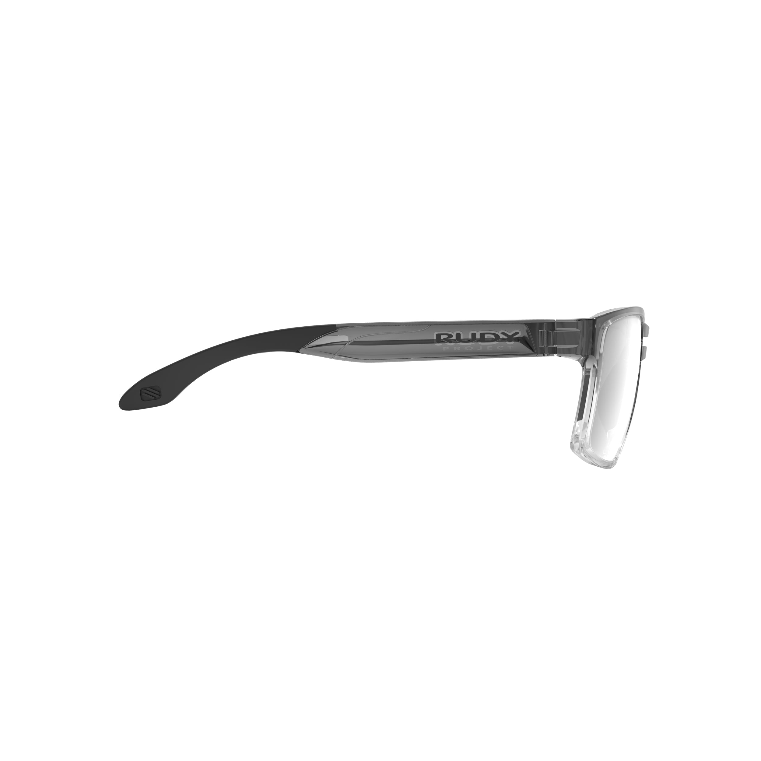 Rudy Project Spinair 57 Crystal Ash Deg mirrored laser black performance sunglasses – side view, opposite side