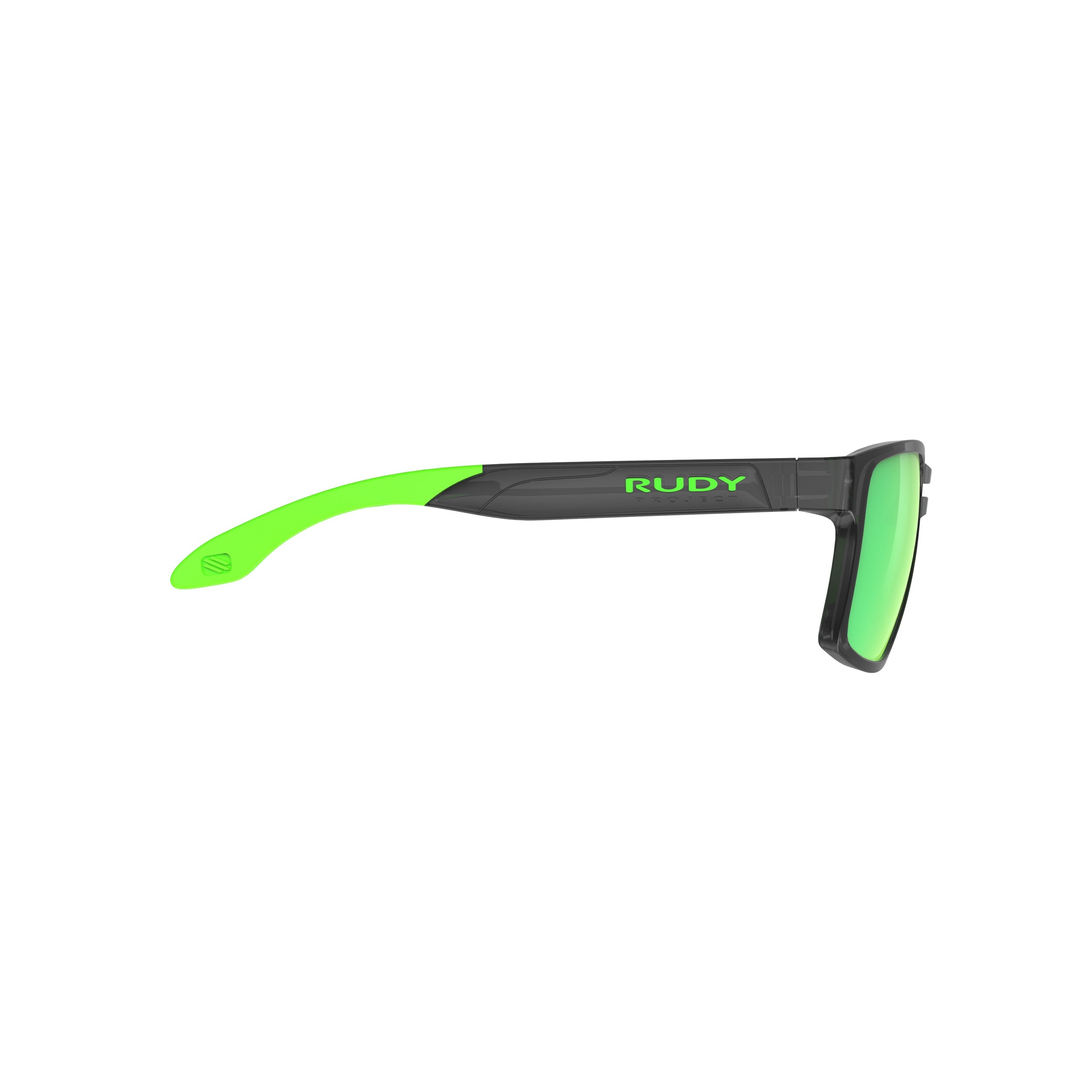 Rudy Project Spinair 57 Crystal Graphite polarized polar 3fx hdr multilaser green performance sunglasses – side view, opposite side