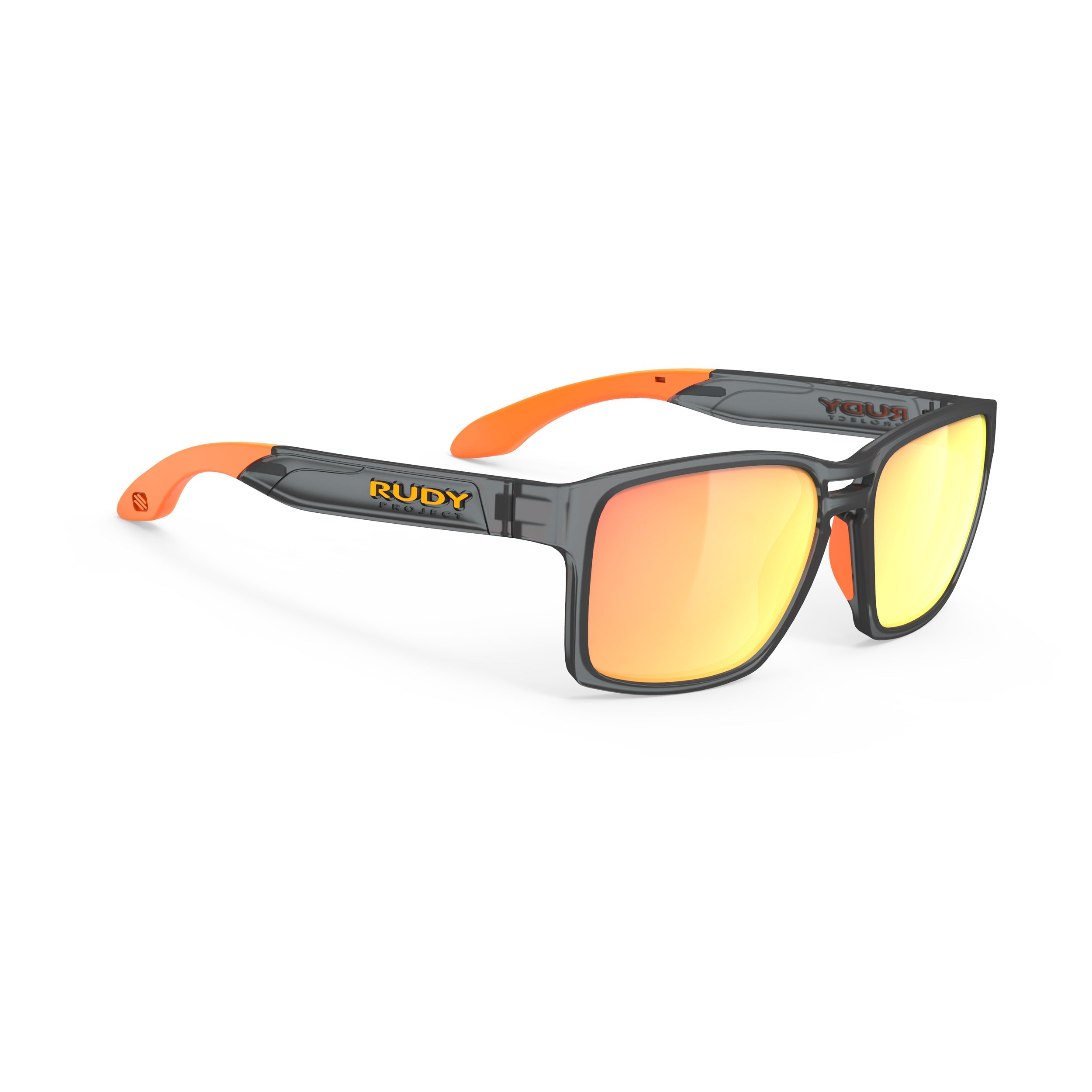 Rudy Project Spinair 57 Frozen Ash mirrored multilaser orange performance sunglasses – front view