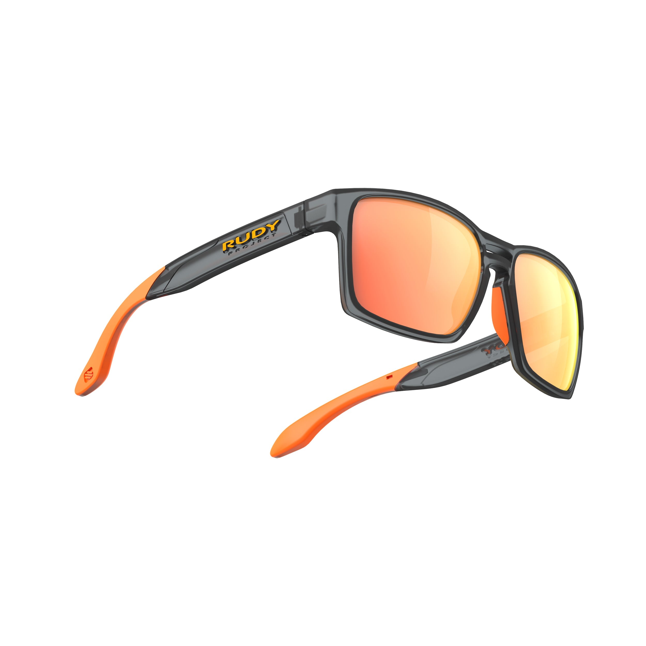 Rudy Project Spinair 57 Frozen Ash mirrored multilaser orange performance sunglasses – side view