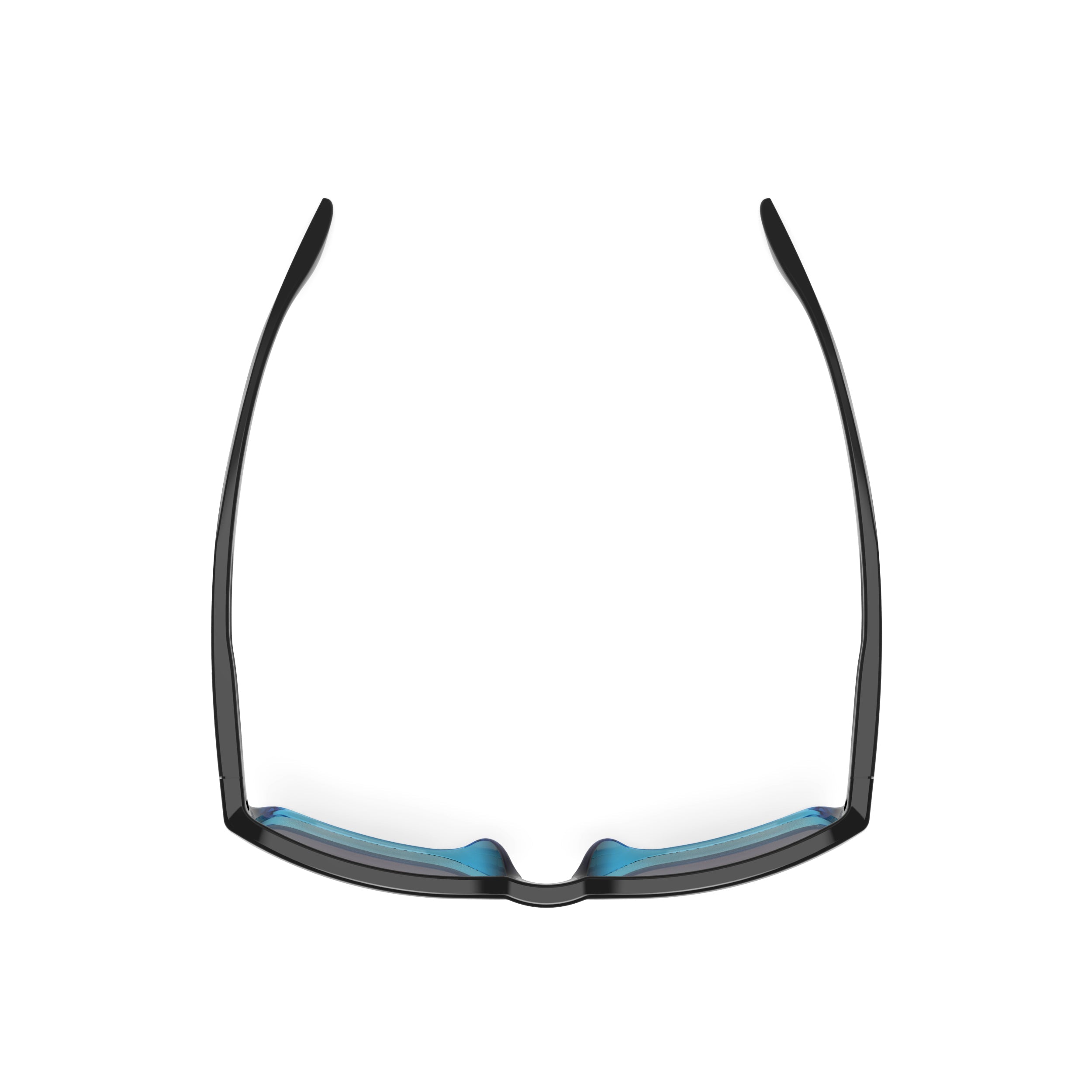 Rudy Project Spinhawk Edge Black Fade Crystal Azur Gloss mirrored multilaser ice performance sunglasses – top view