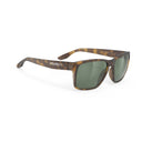 Spinhawk Edge Mirrored - Demi Brown Matte Frame | Green Lens