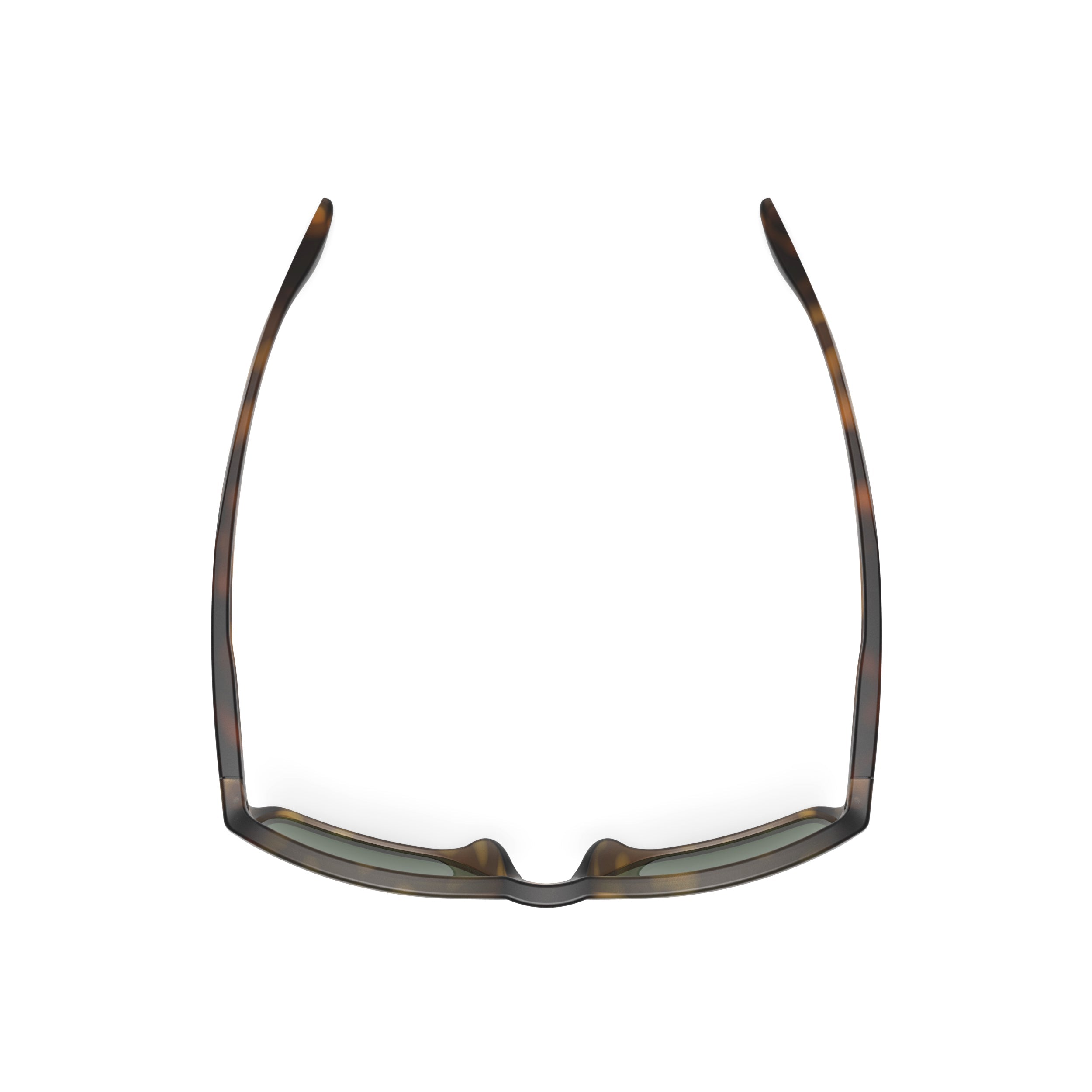 Rudy Project Spinhawk Edge Demi Brown Matte mirrored green performance sunglasses – top view