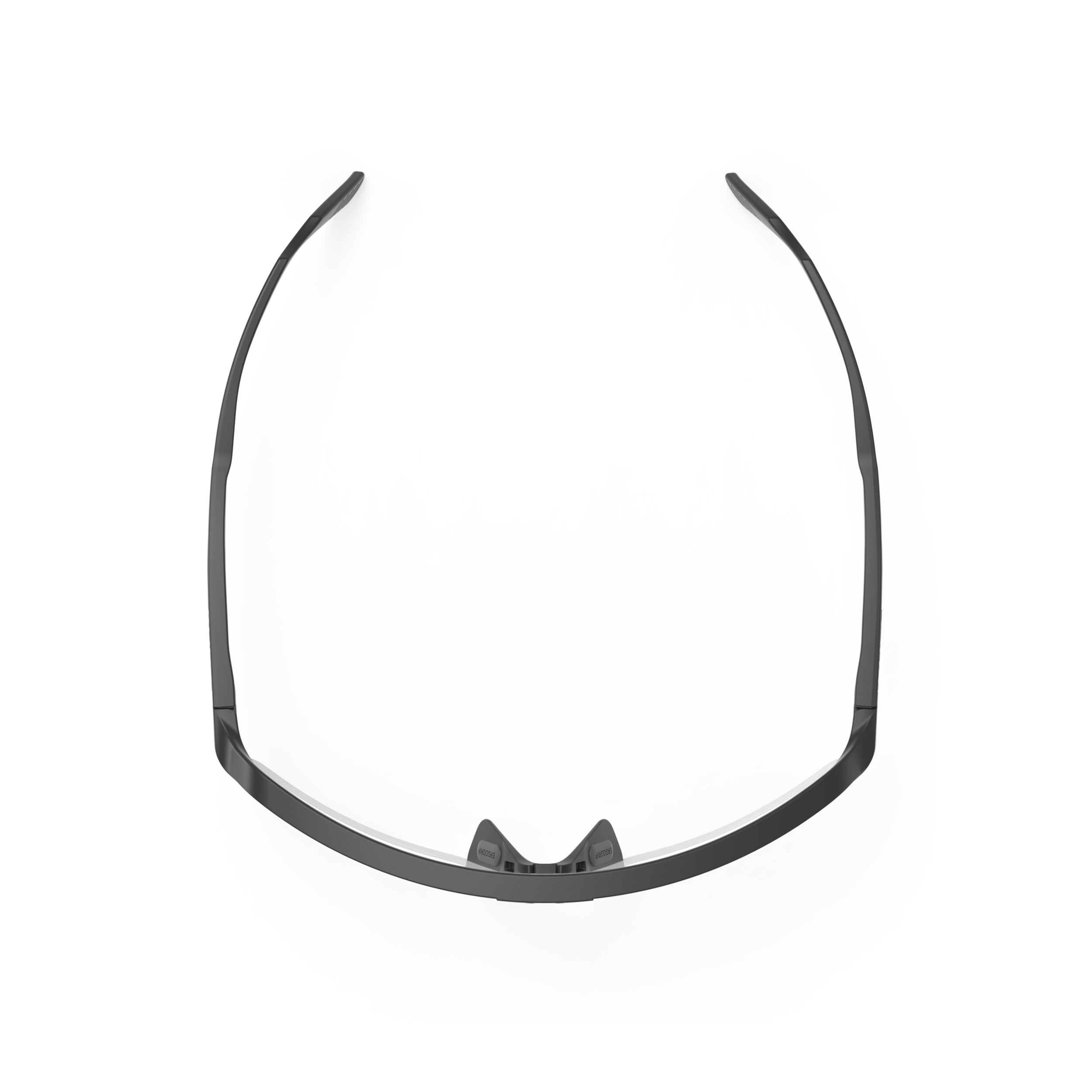 Rudy Project Spinshield Air Black Matte Photochromic Laser Black Performance Sunglasses – Front View, top view