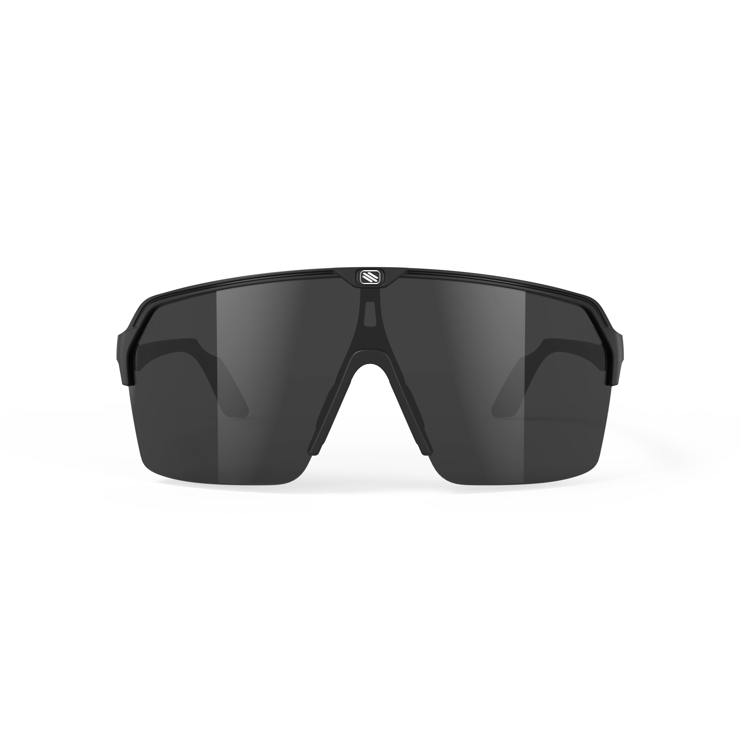 Rudy Project Spinshield Air Black Matte Smoke Black Performance Sunglasses – Front View, front view, alternate angle
