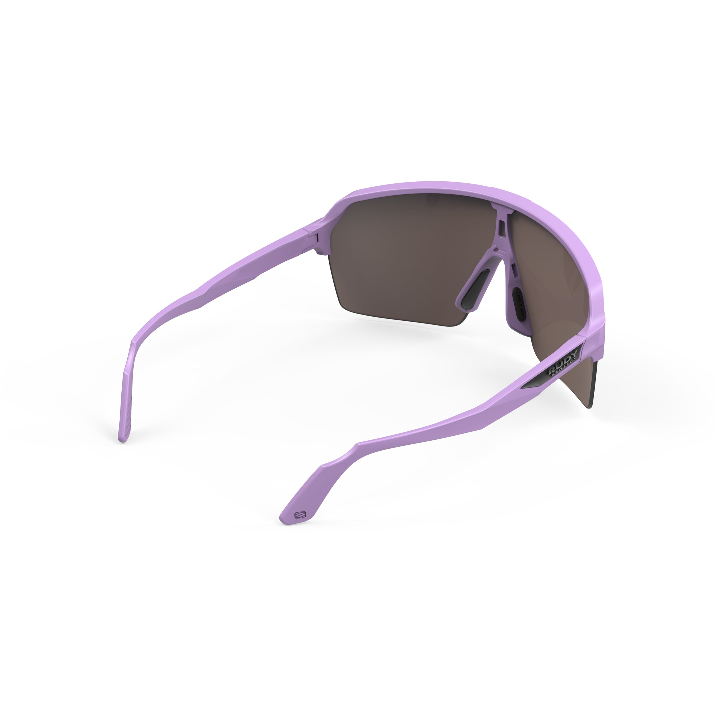 Rudy Project Spinshield Air Lavender Matte Multilaser Sunset Performance Sunglasses – Front View, rear view