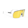 Rudy Project Spinshield Air White Matte Multilaser Gold Performance Sunglasses – Front View