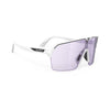 Rudy Project Spinshield Air White Matte Photochromic Laser Purple Performance Sunglasses – Front View