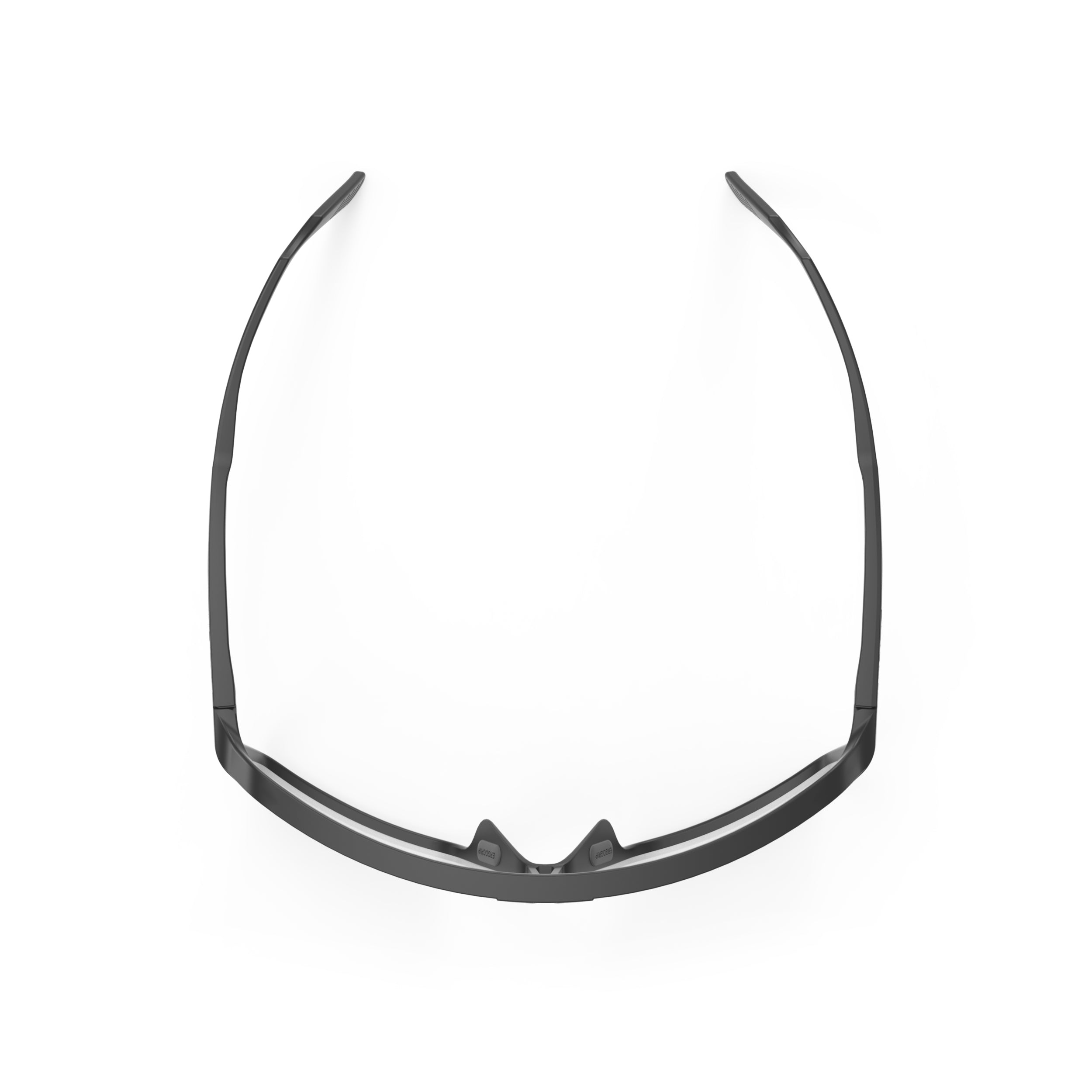 Rudy Project Spinshield Black Matte Photochromic Laser Black Performance Sunglasses – Front View, top view