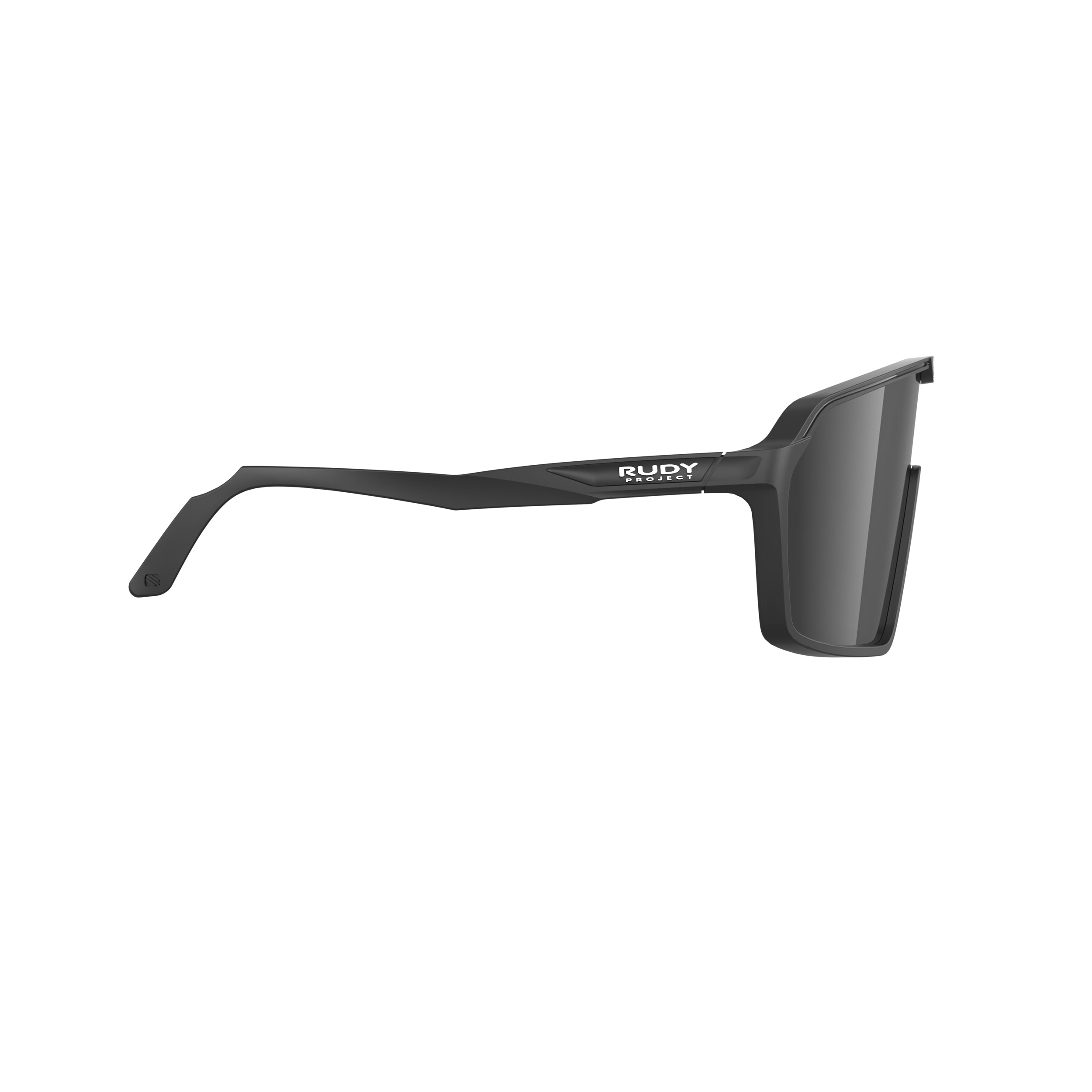 Rudy Project Spinshield Black Matte Smoke Performance Sunglasses – Front View, side view, opposite side
