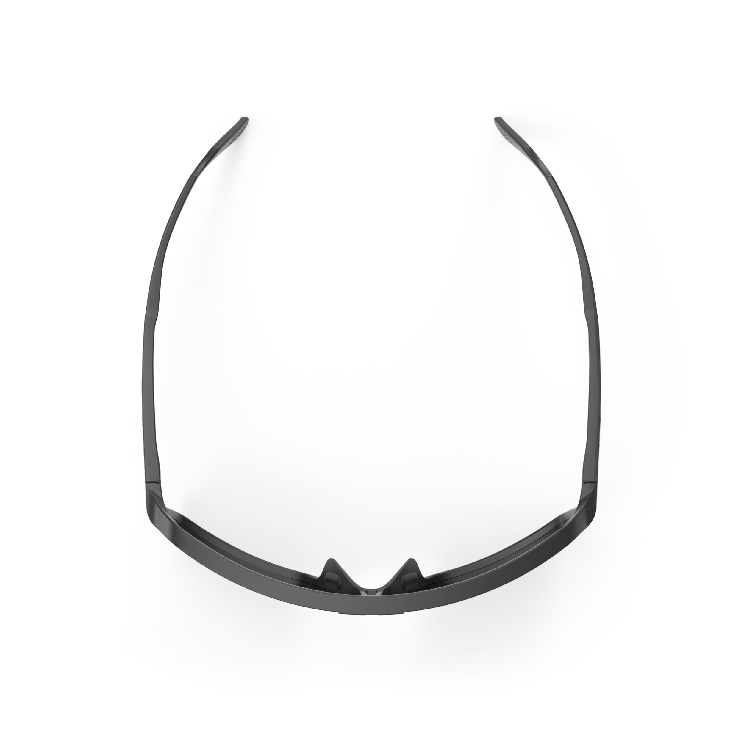 Rudy Project Spinshield Black Matte Smoke Performance Sunglasses – Front View, top view
