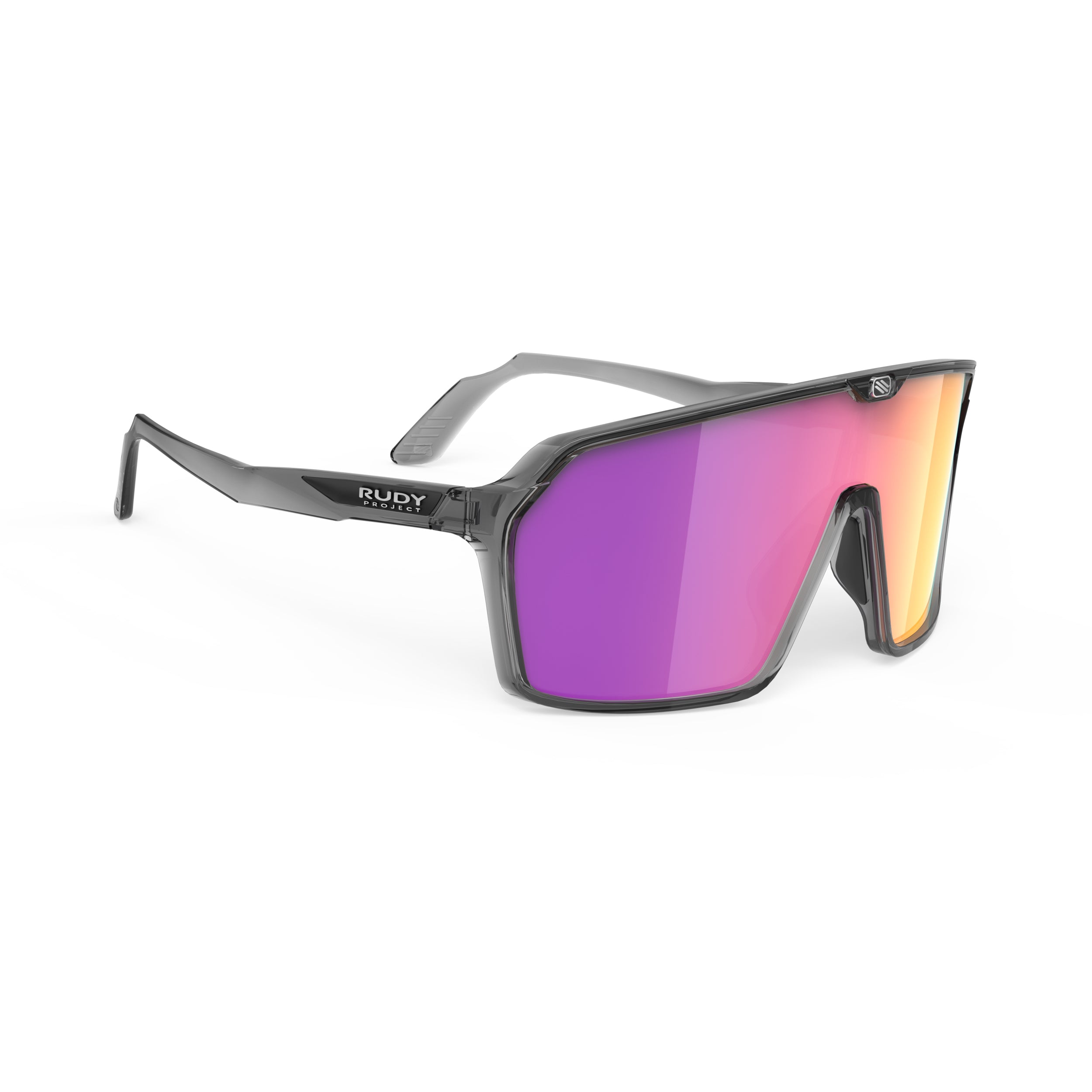 Rudy Project Spinshield Crystal Ash Multilaser Sunset Performance Sunglasses – Front View
