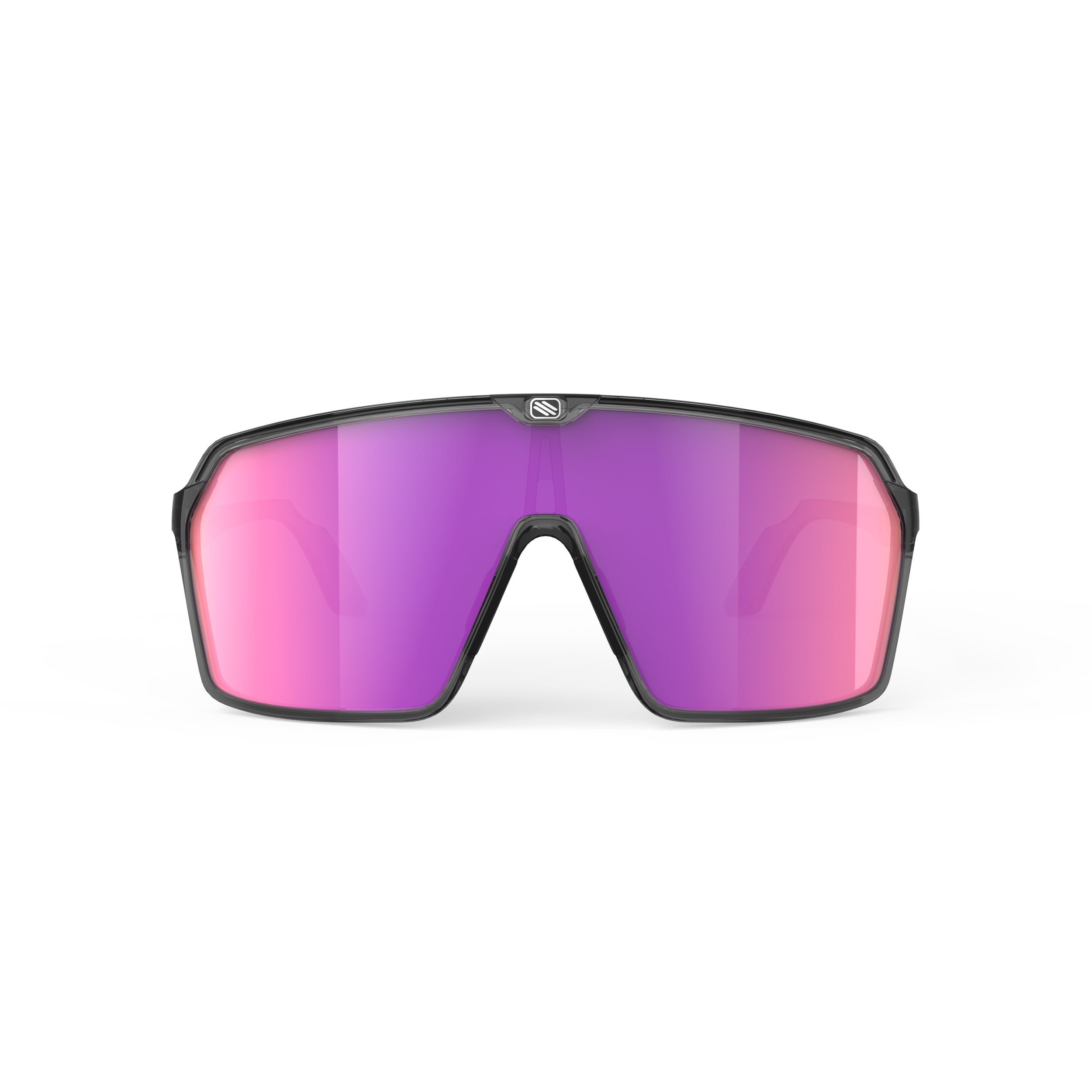 Rudy Project Spinshield Crystal Ash Multilaser Sunset Performance Sunglasses – Front View, front view, alternate angle