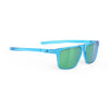 Rudy Project Stellar Crystal Azur mirrored multilaser green performance sunglasses – front view