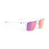 Rudy Project Stellar Crystal Gloss mirrored multilaser sunset performance sunglasses – front view