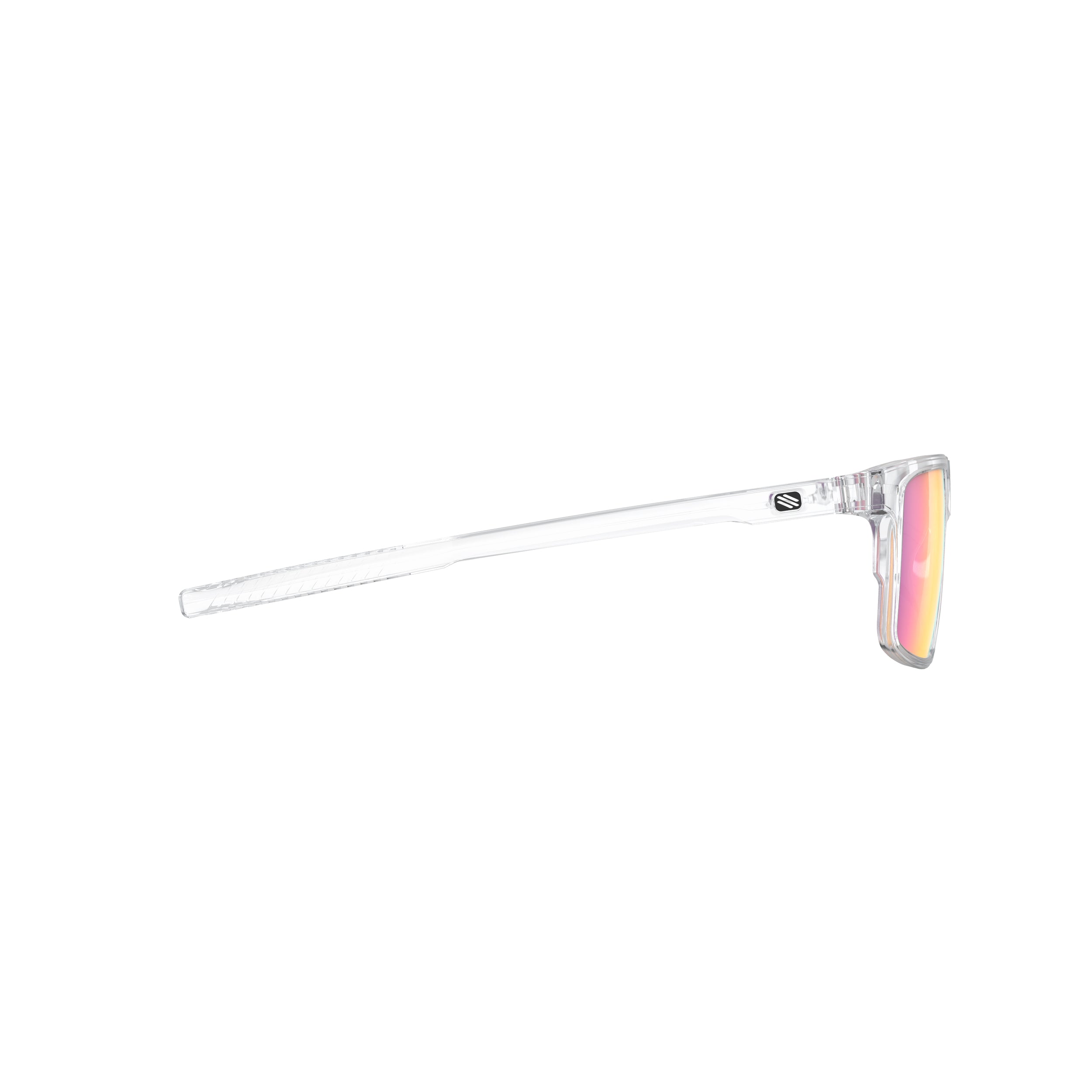 Rudy Project Stellar Crystal Gloss mirrored multilaser sunset performance sunglasses – side view, opposite side