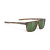 Rudy Project Stellar Demi Brown Gloss mirrored green performance sunglasses – front view