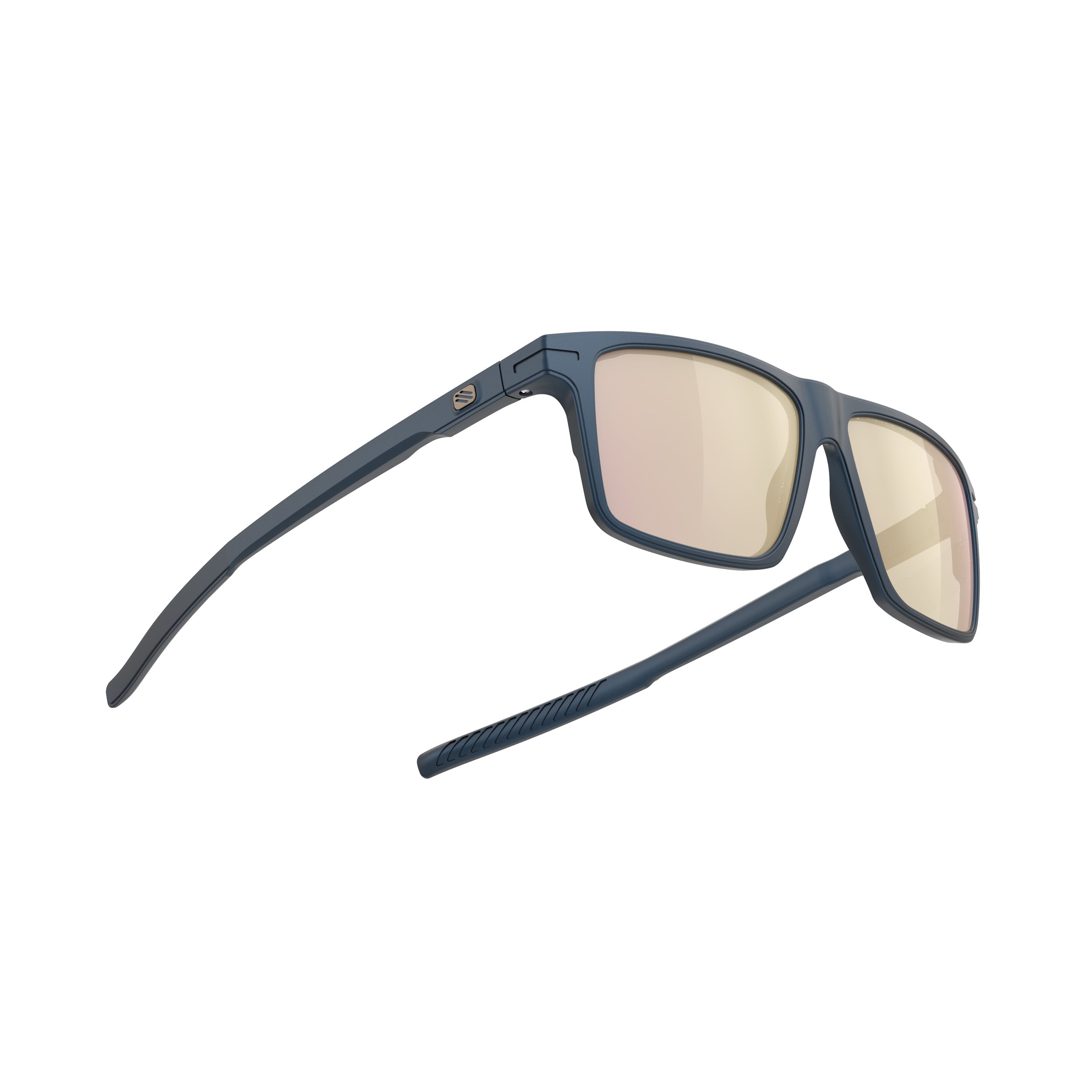 Rudy Project Stellar Metal Night Matte mirrored multilaser rose gold performance sunglasses – side view