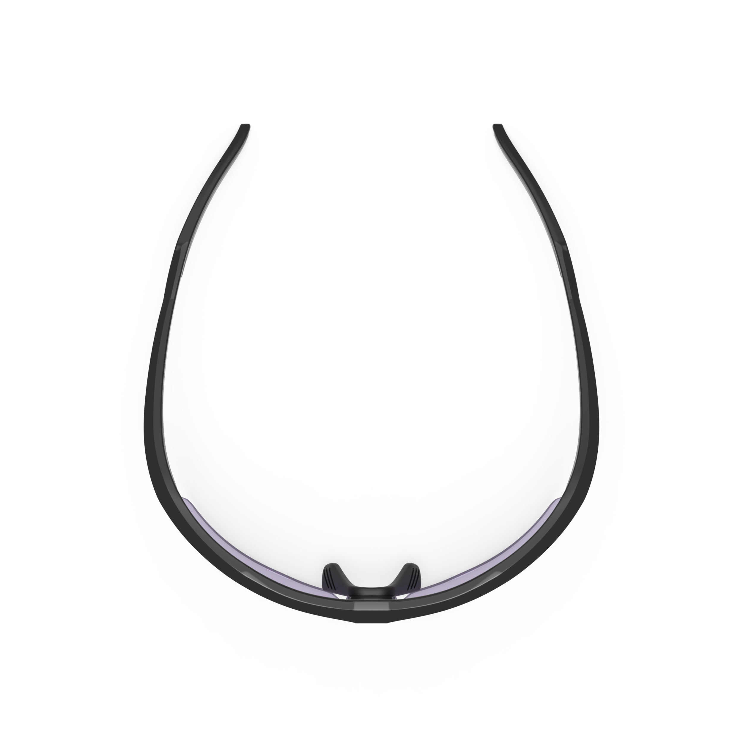 Rudy Project Sydus Black Gloss photochromic laser purple hdr performance sunglasses – top view