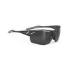 Rudy Project Sydus Black Matte mirrored smoke black performance sunglasses – front view
