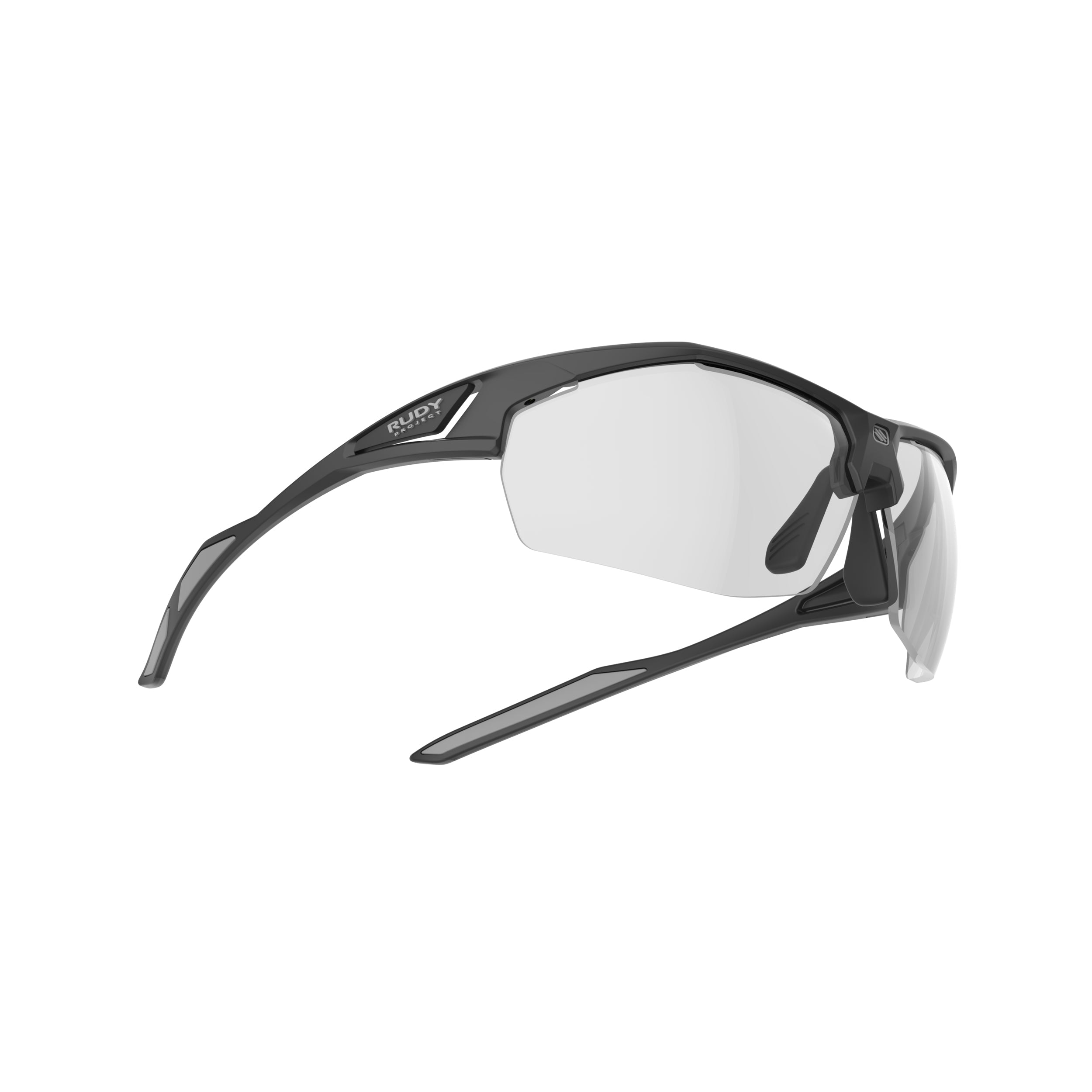 Rudy Project Sydus Black Matte photochromic black performance sunglasses – side view