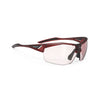 Rudy Project Sydus Frozen Bordeaux photochromic red performance sunglasses – front view