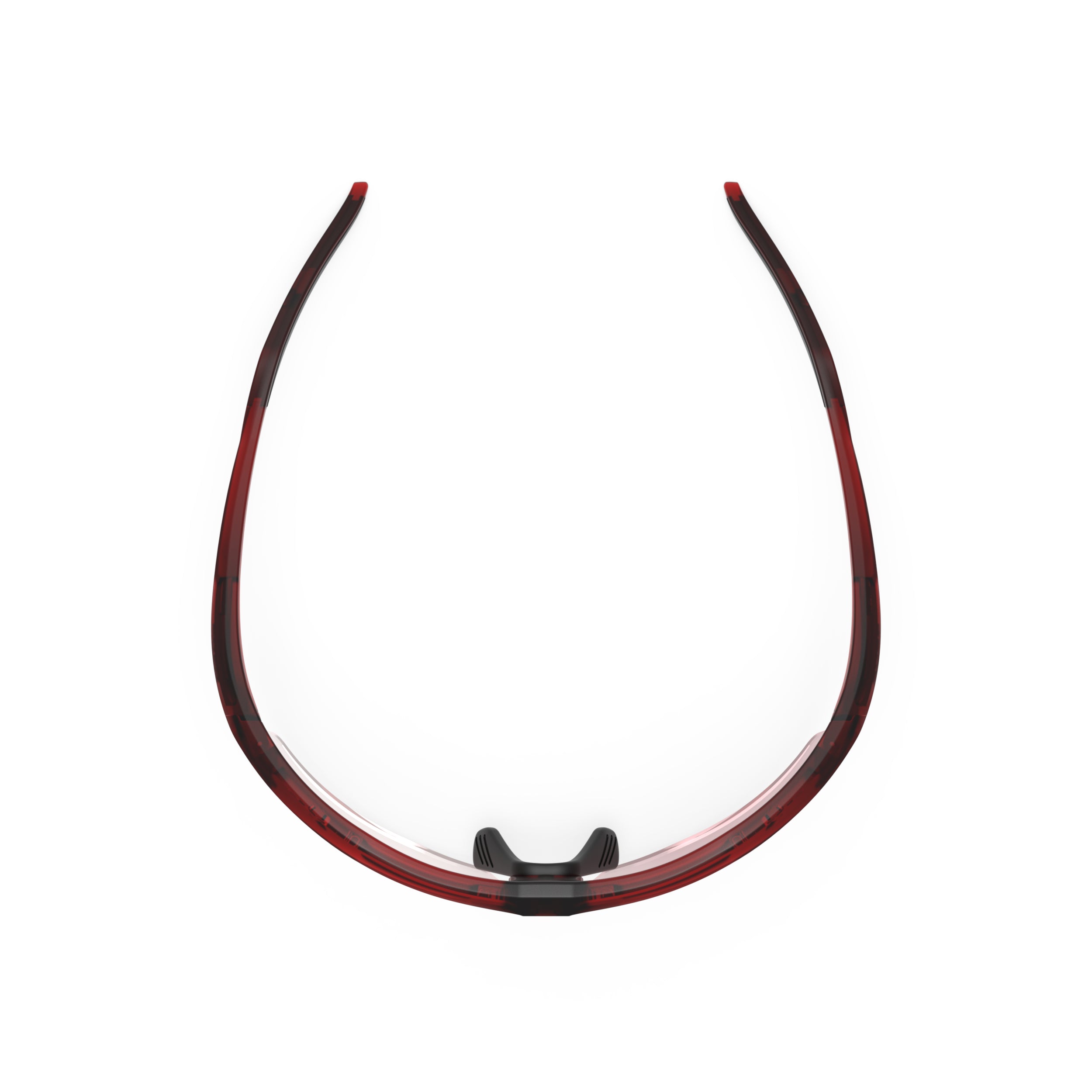 Rudy Project Sydus Frozen Bordeaux photochromic red performance sunglasses – top view