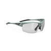 Rudy Project Sydus Green Sage Matte photochromic black performance sunglasses – front view