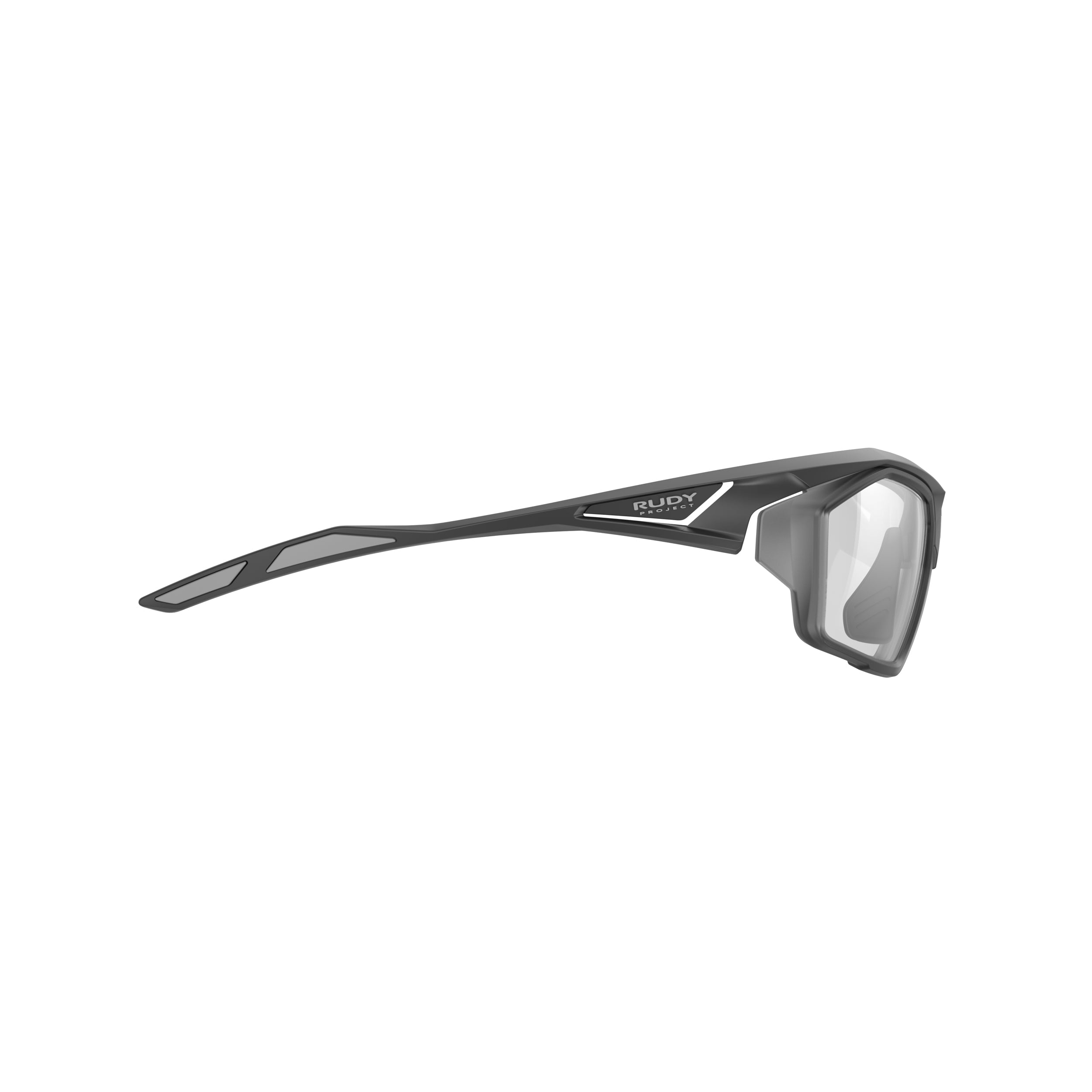 Rudy Project Sydus Optical Dock Black Matte prescription sports glasses – side view, opposite side