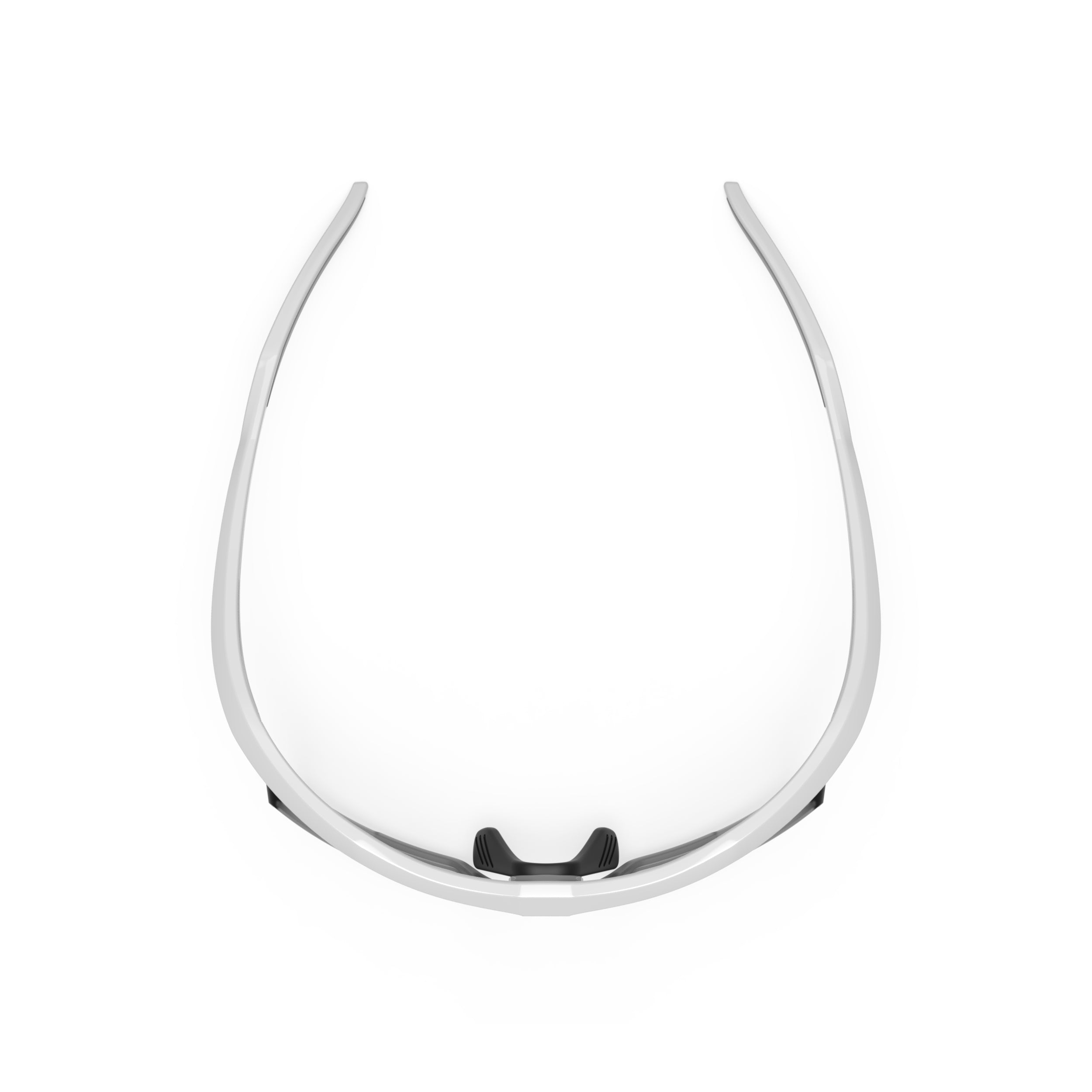 Rudy Project Sydus Optical Dock White Gloss prescription sports glasses – top view