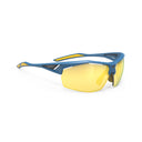 Sydus Mirrored - Pacific Blue Matte Frame | Multilaser Yellow Lens
