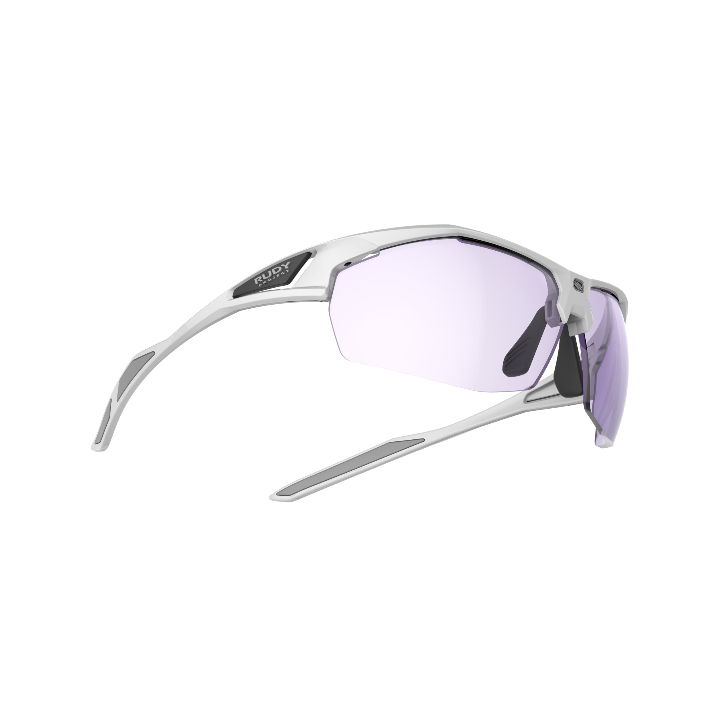 Rudy Project Sydus White Gloss photochromic laser purple hdr performance sunglasses – side view