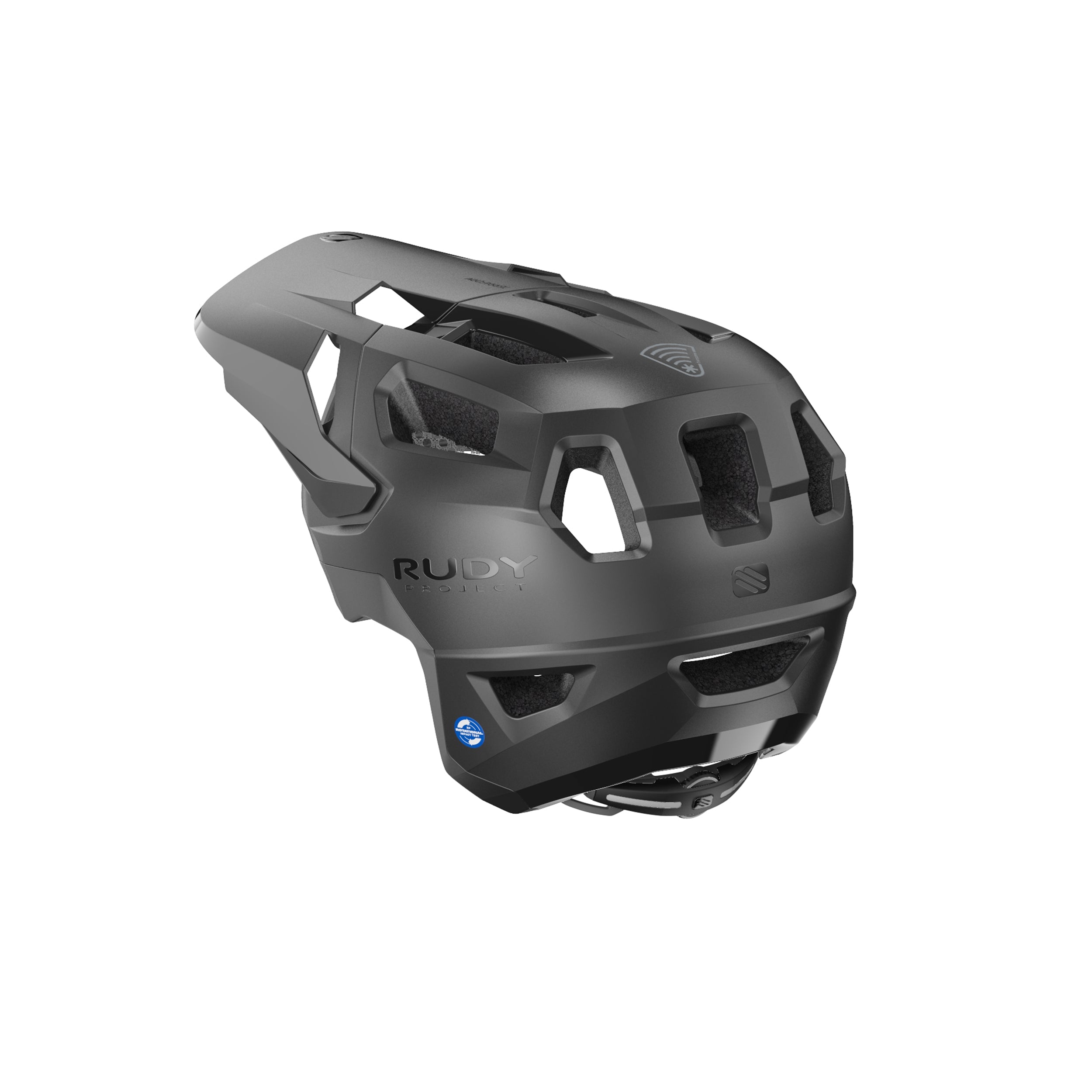 Rudy Project Terraform Black Matte cycling helmet – rear view
