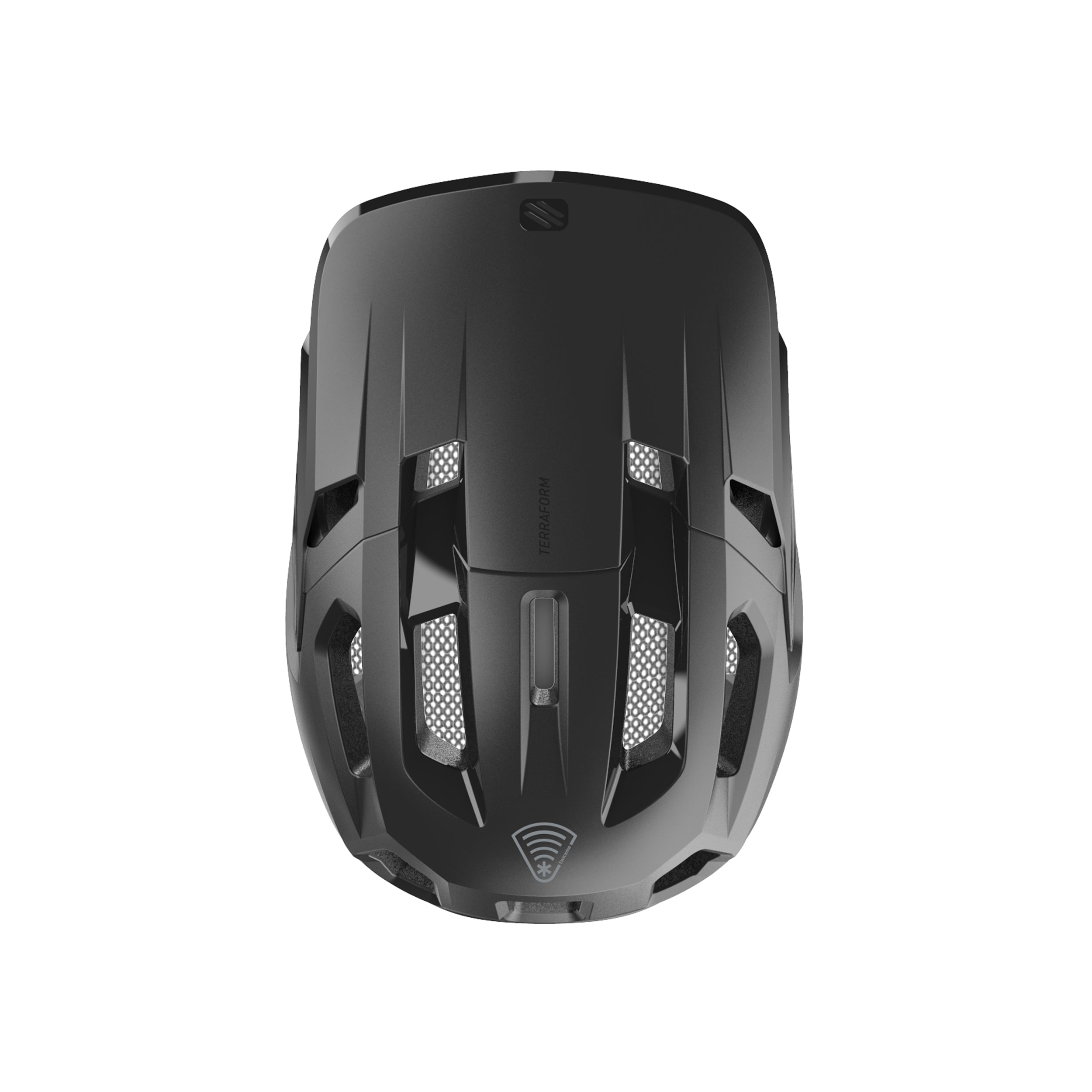 Rudy Project Terraform Black Matte cycling helmet – top view