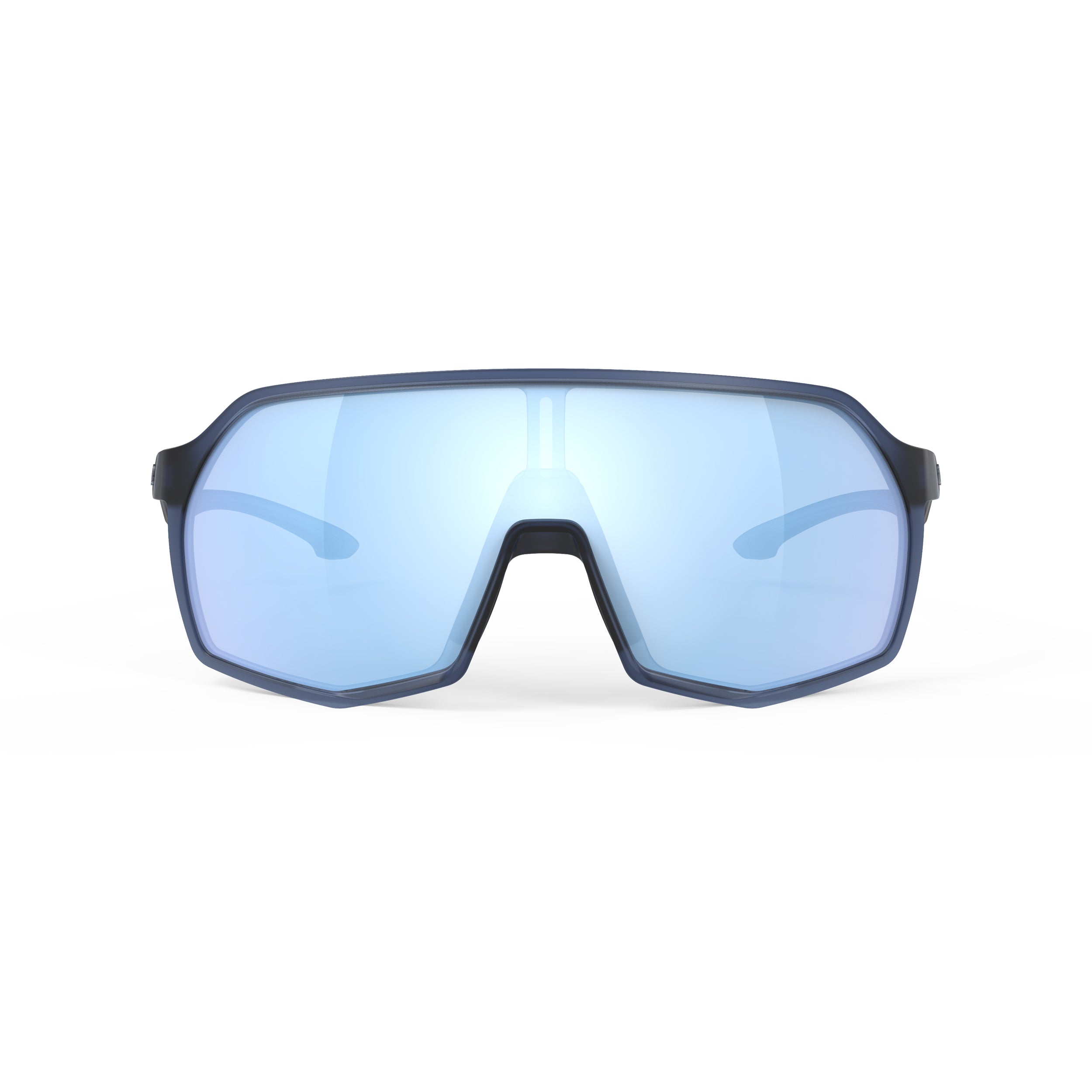 Rudy Project Thunder Frozen Avio mirrored multilaser ice performance sunglasses – front view, alternate angle