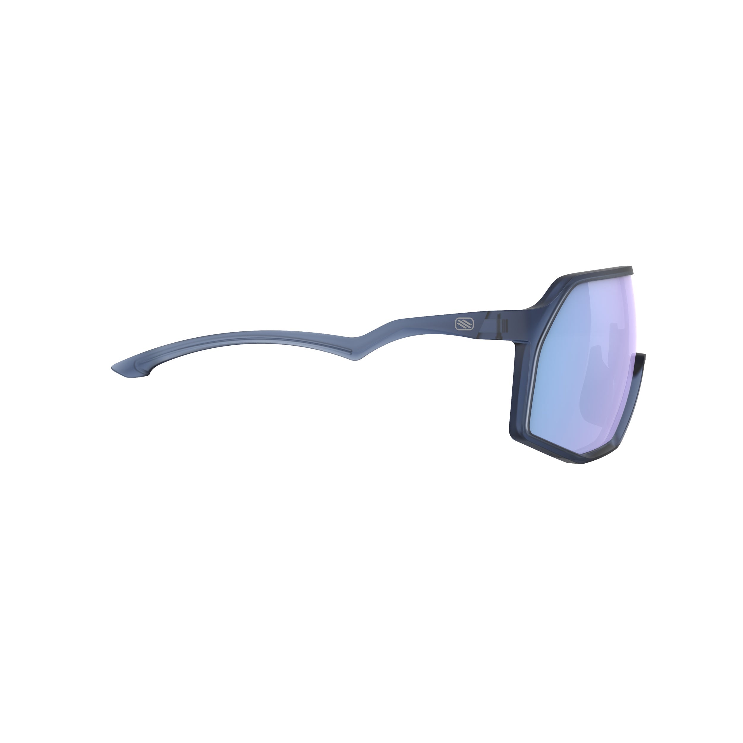 Rudy Project Thunder Frozen Avio mirrored multilaser ice performance sunglasses – side view, opposite side