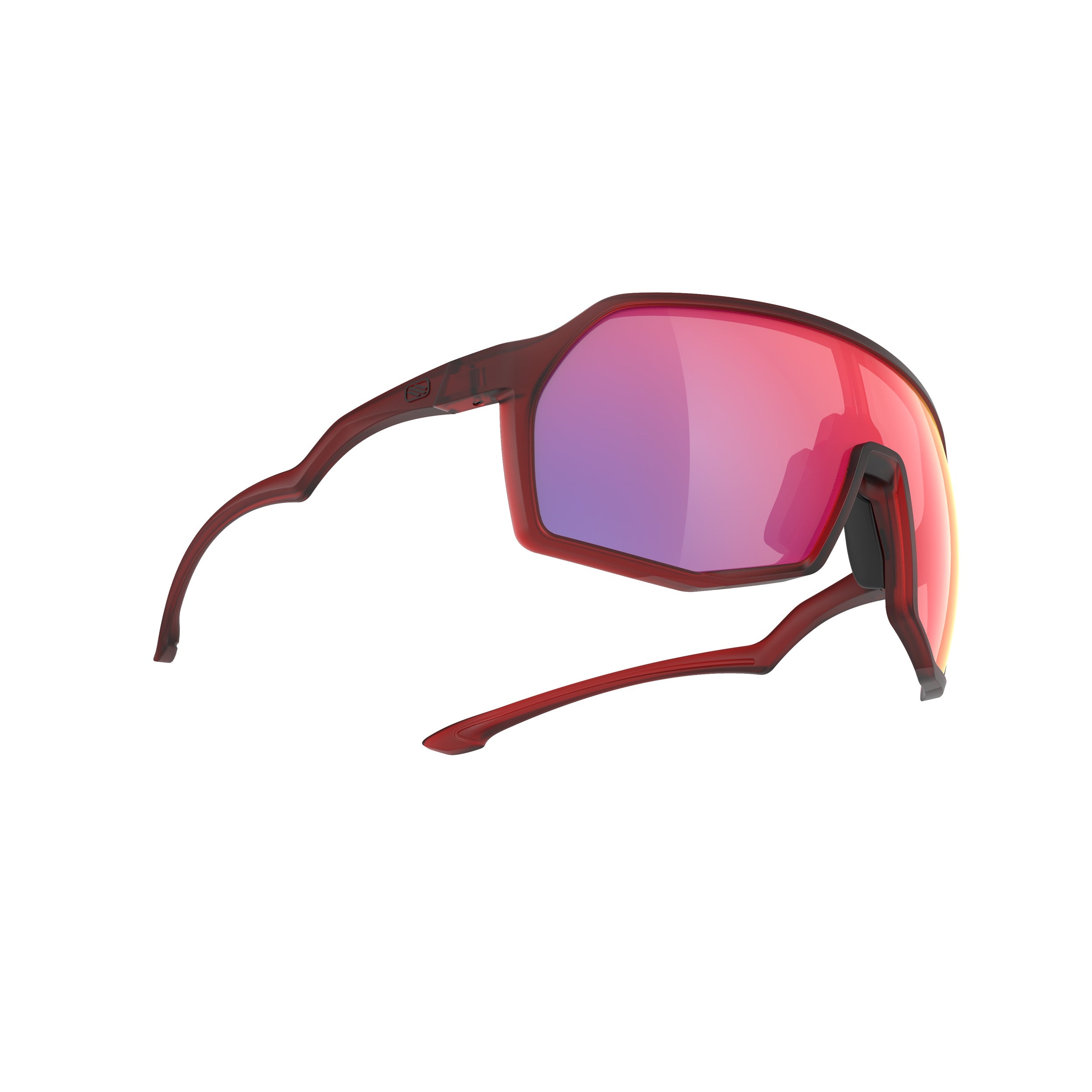Rudy Project Thunder Frozen Bordeaux mirrored multilaser red hdr performance sunglasses – side view