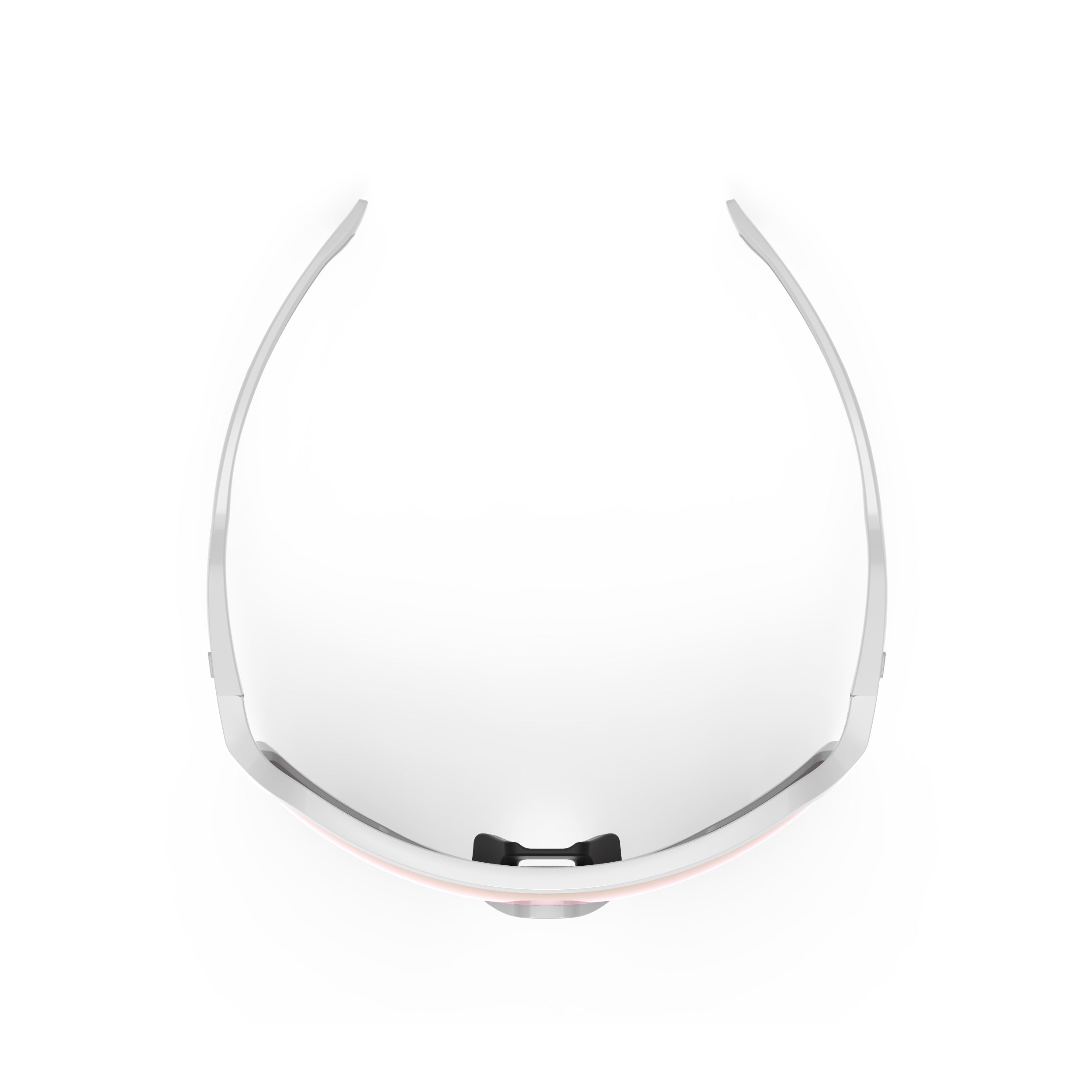 Rudy Project Thunder White Gloss mirrored multilaser rose gold performance sunglasses – top view