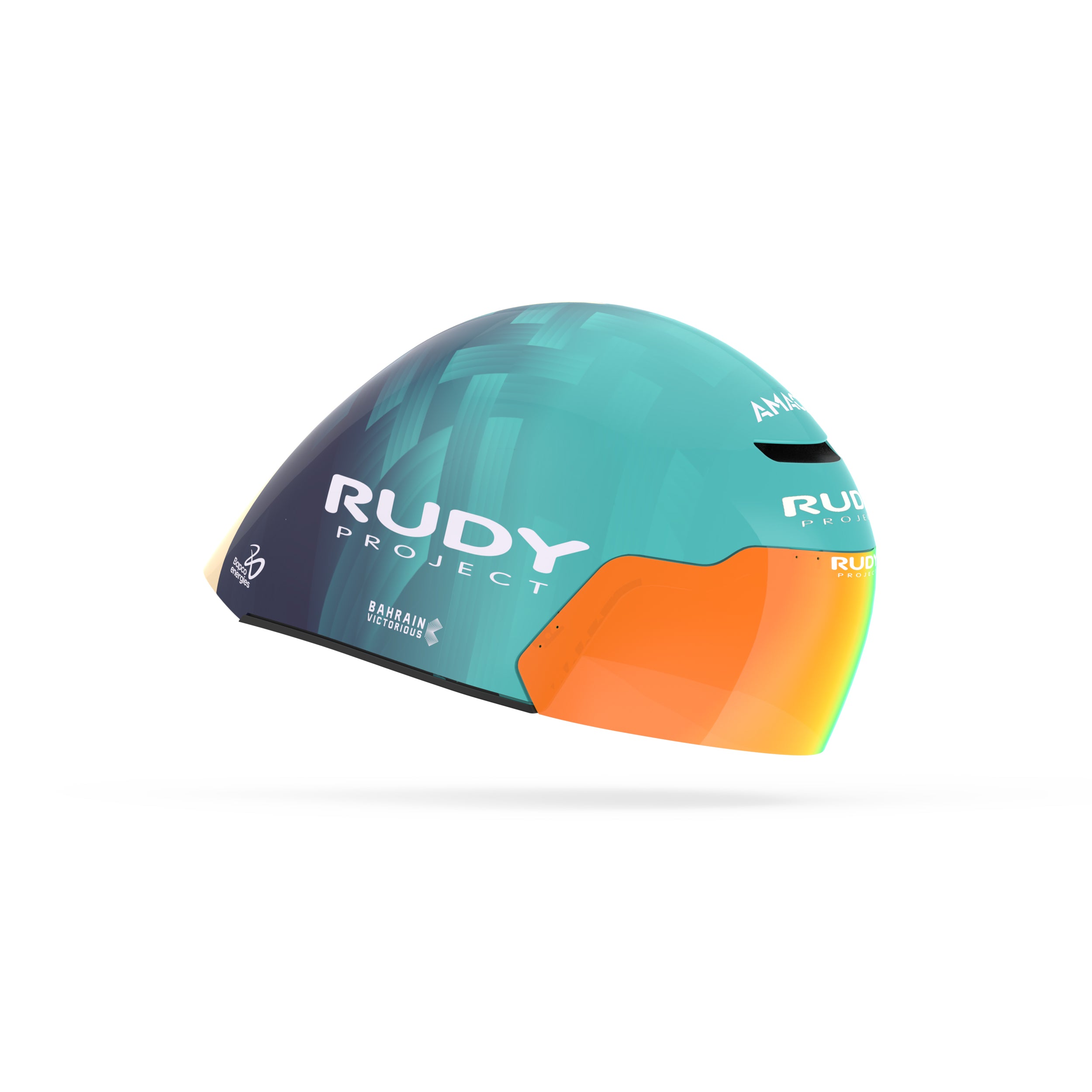Rudy Project Wingdream Bahrain Victorious 2026 triathlon and cycling helmet – front view
